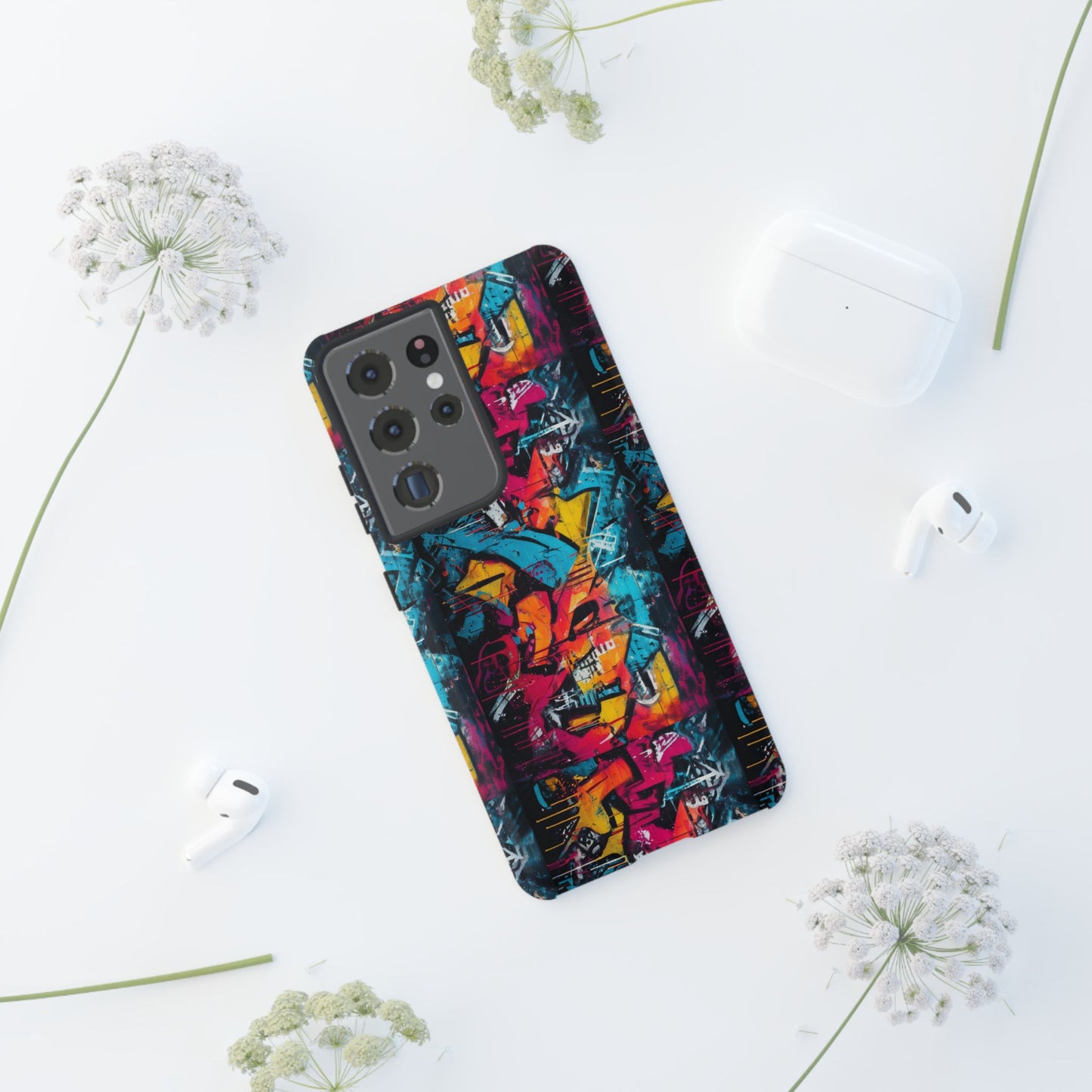 Wall Tag Armor Case – Neon Graffiti Burst Edition