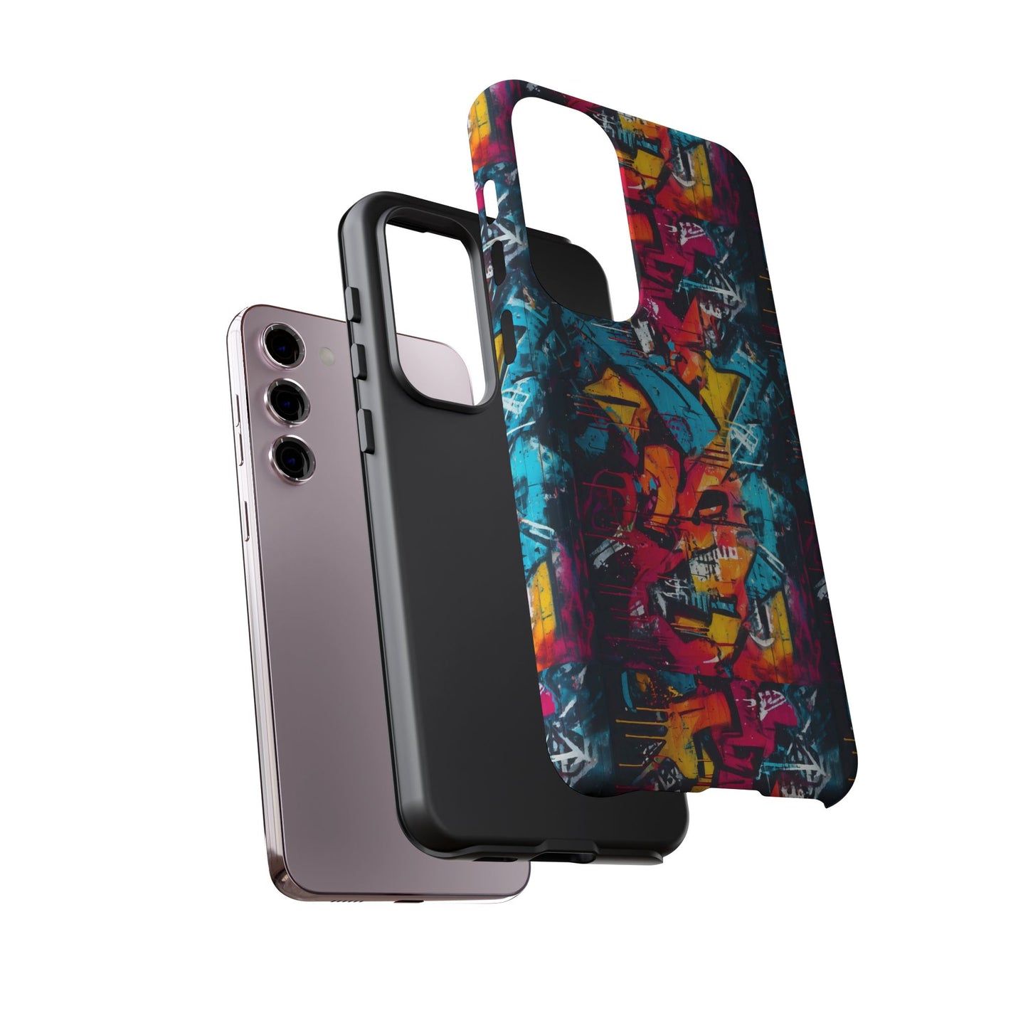 Wall Tag Armor Case – Neon Graffiti Burst Edition