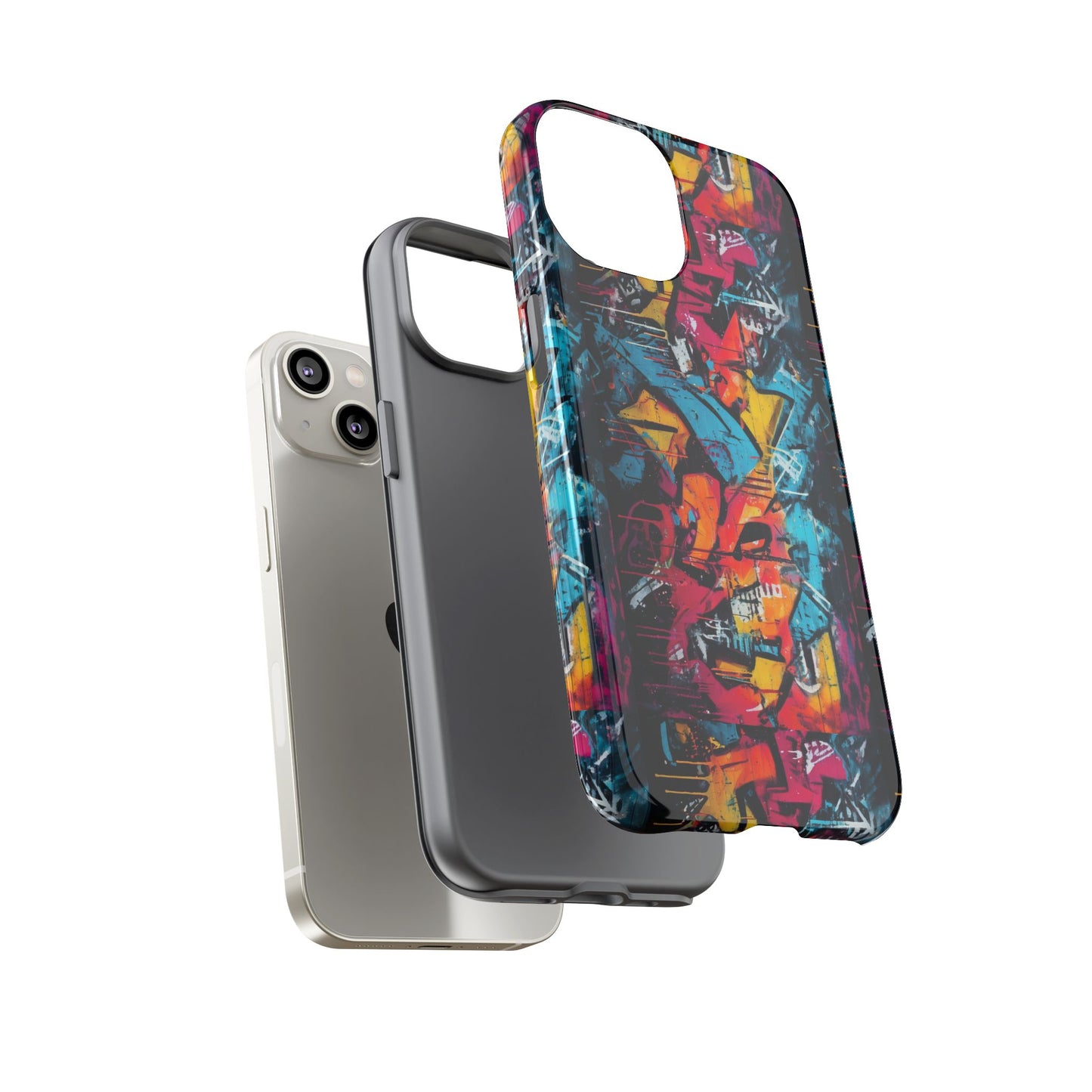 Wall Tag Armor Case – Neon Graffiti Burst Edition