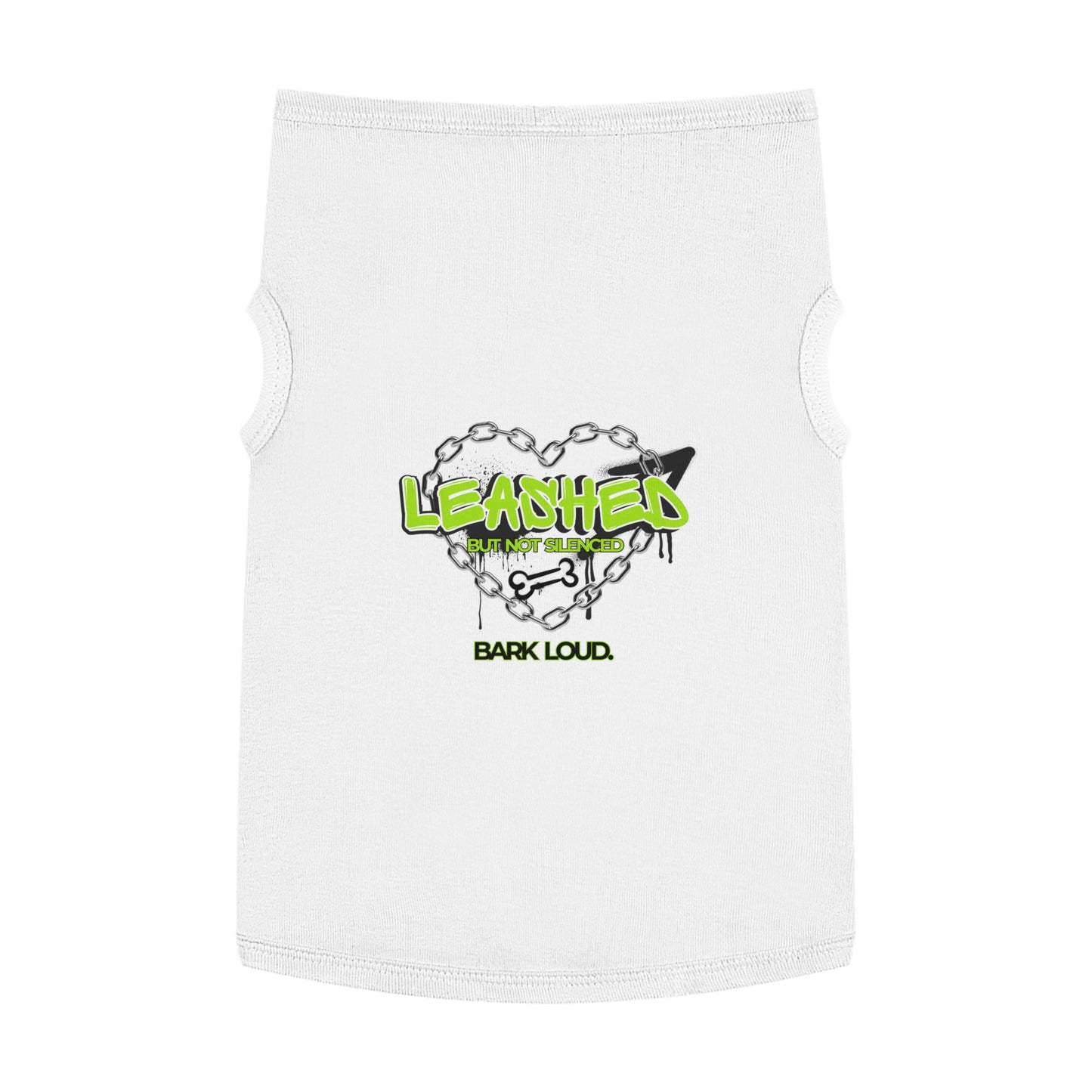 Leashed But Not Silenced Pet Tank Top - Bold & Fun Dog Apparel