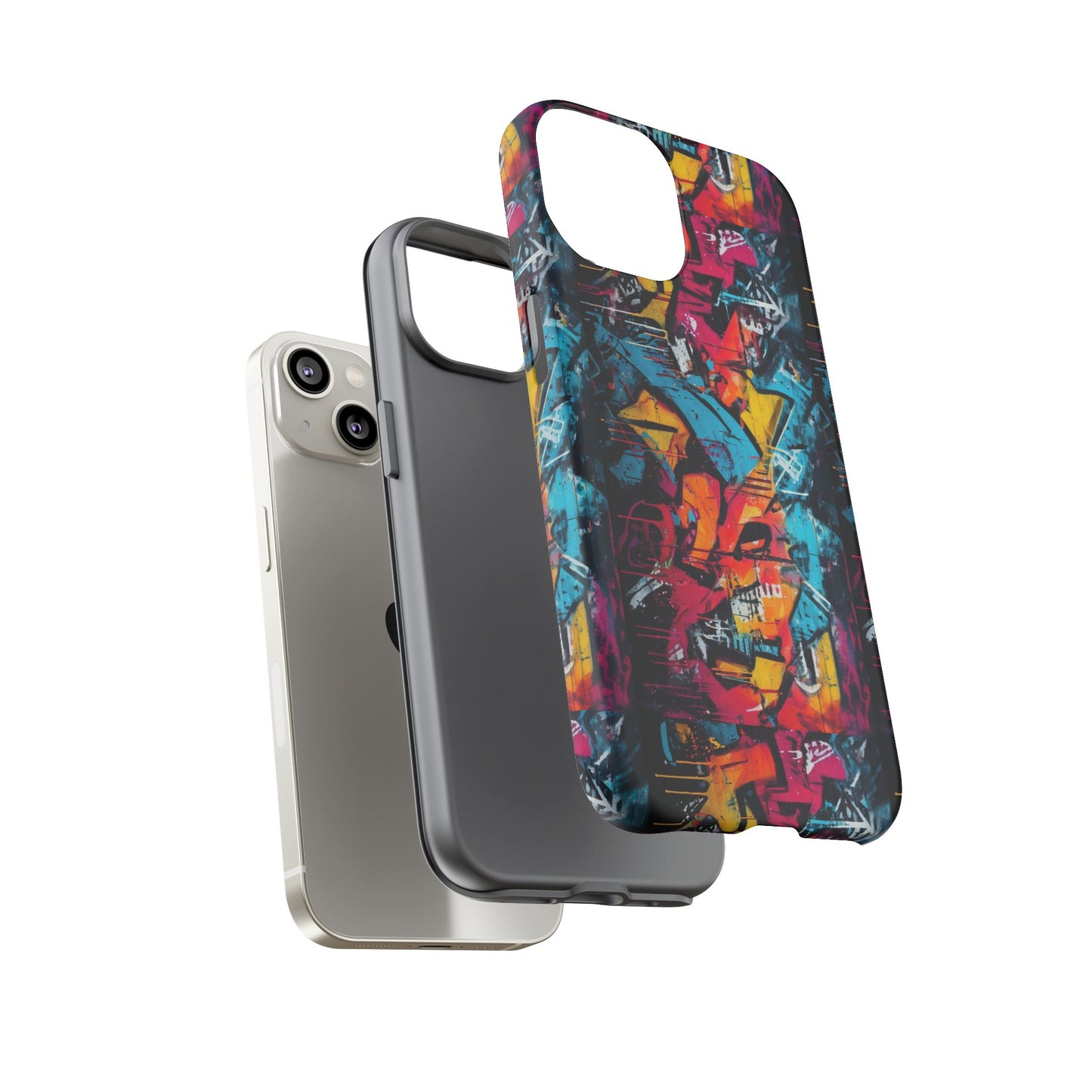 Wall Tag Armor Case – Neon Graffiti Burst Edition