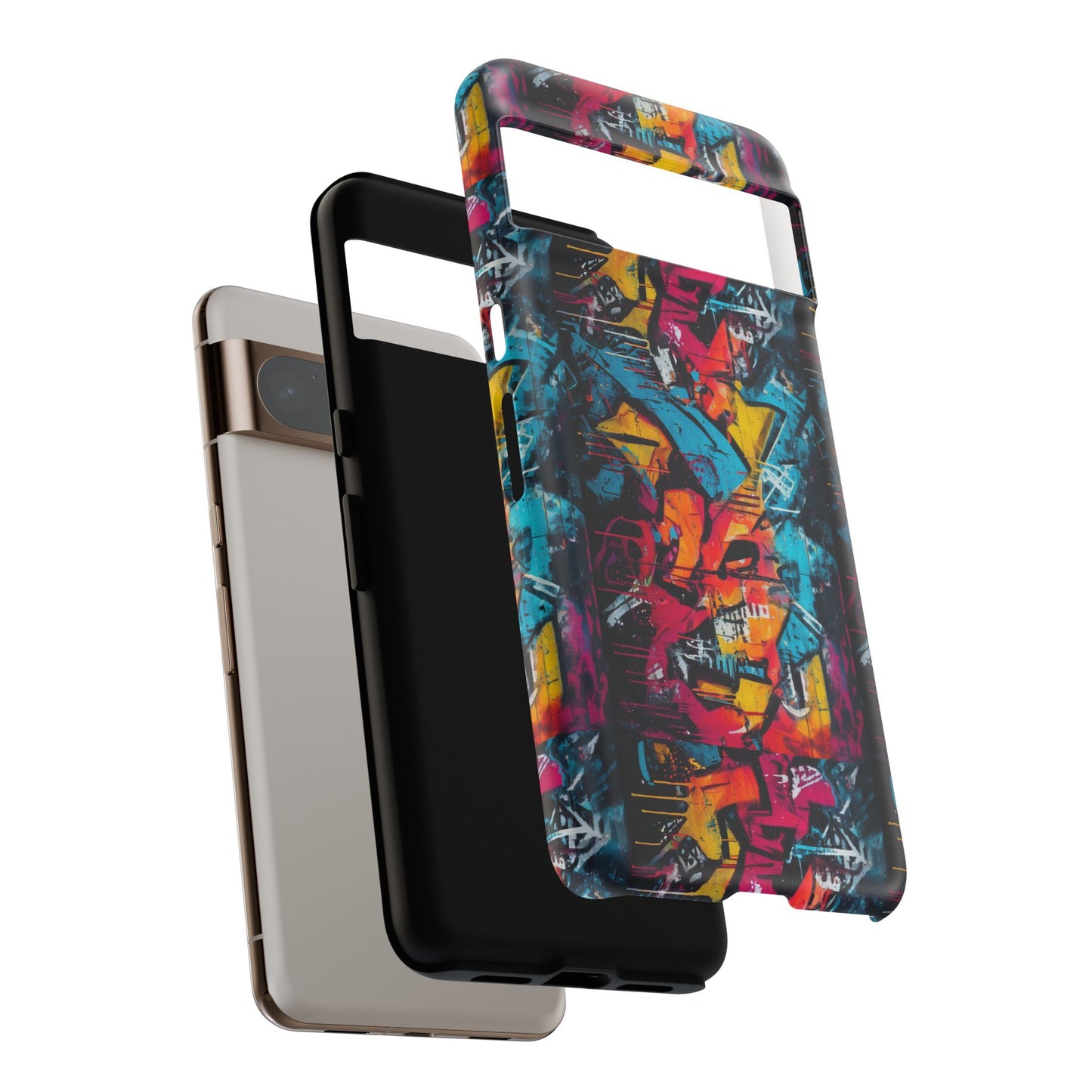 Wall Tag Armor Case – Neon Graffiti Burst Edition