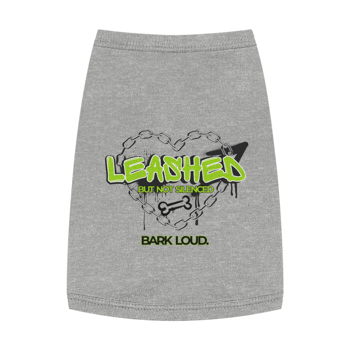 Leashed But Not Silenced Pet Tank Top - Bold & Fun Dog Apparel