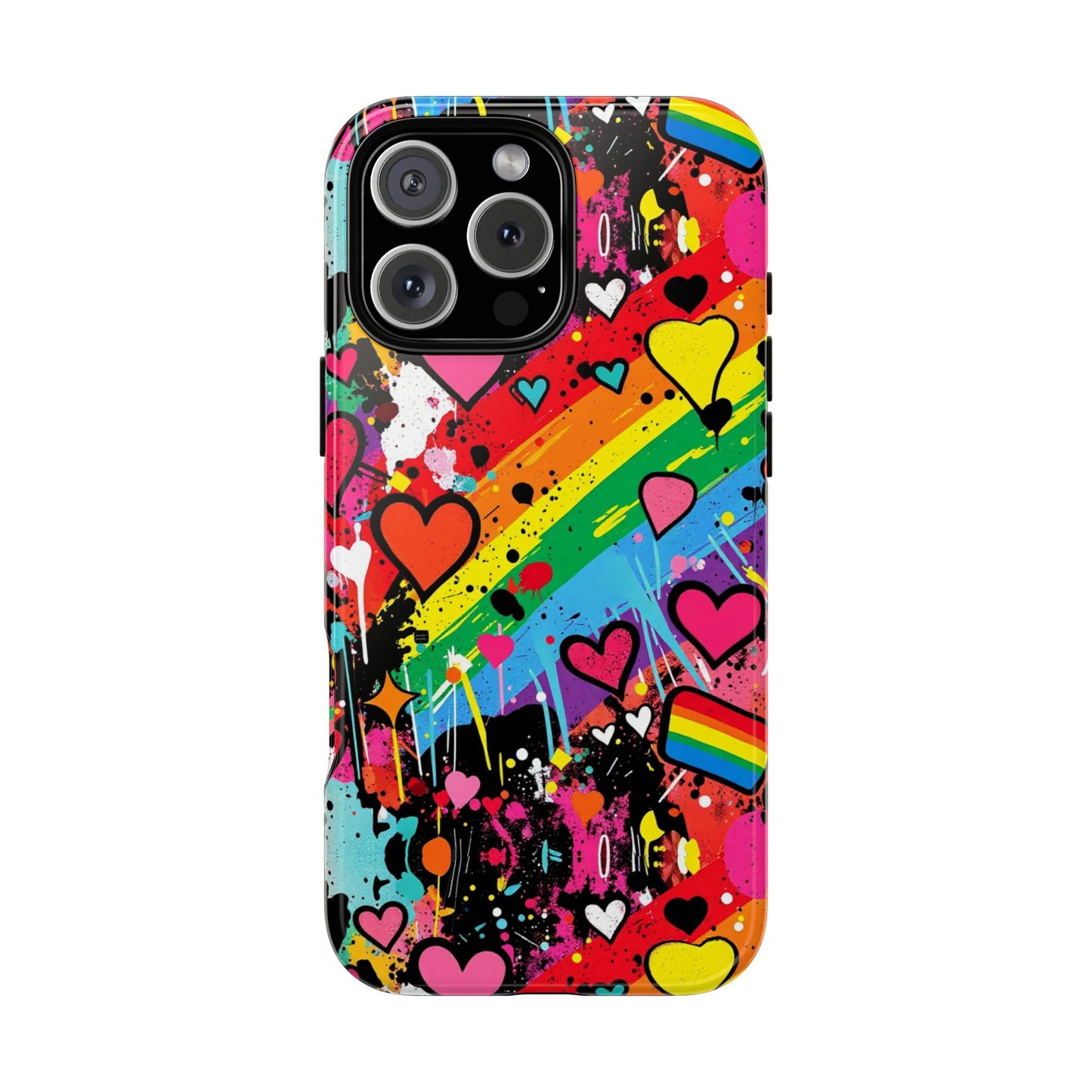 Pride Pop Armor Case – Free Love Graffiti Edition