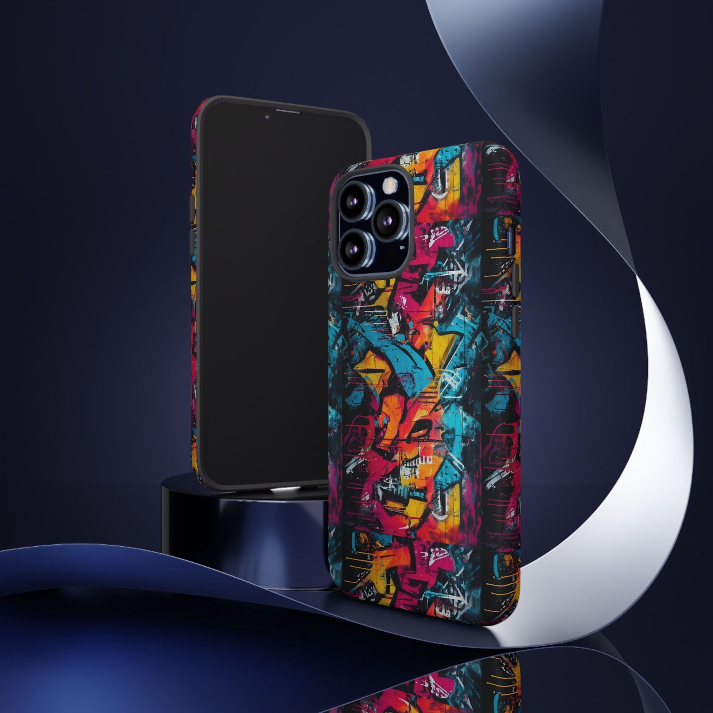 Wall Tag Armor Case – Neon Graffiti Burst Edition