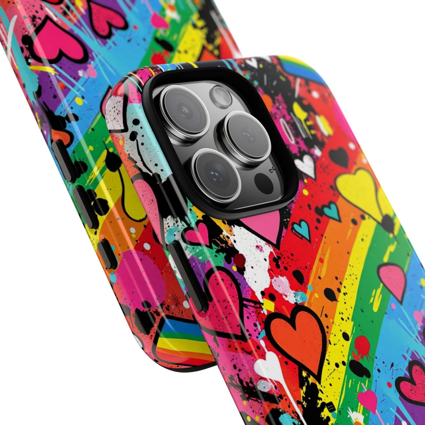 Pride Pop Armor Case – Free Love Graffiti Edition