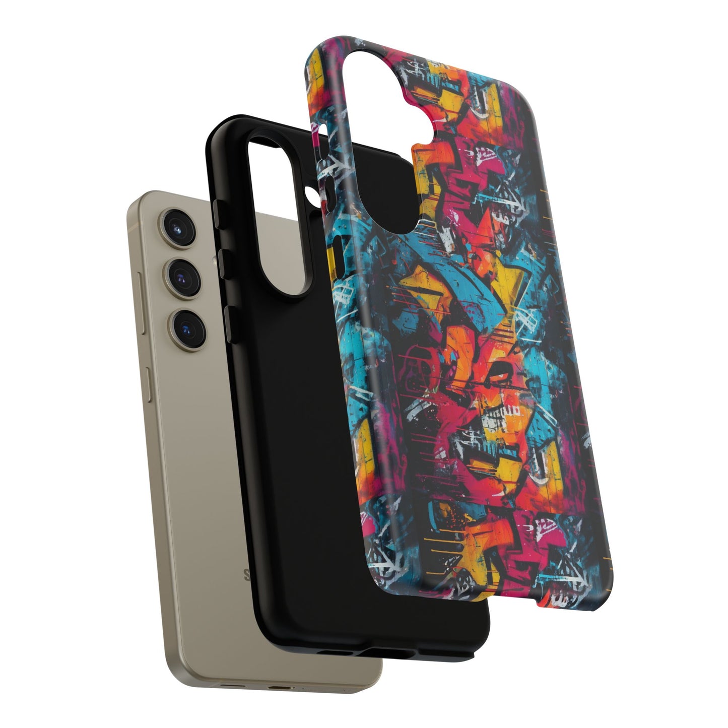 Wall Tag Armor Case – Neon Graffiti Burst Edition