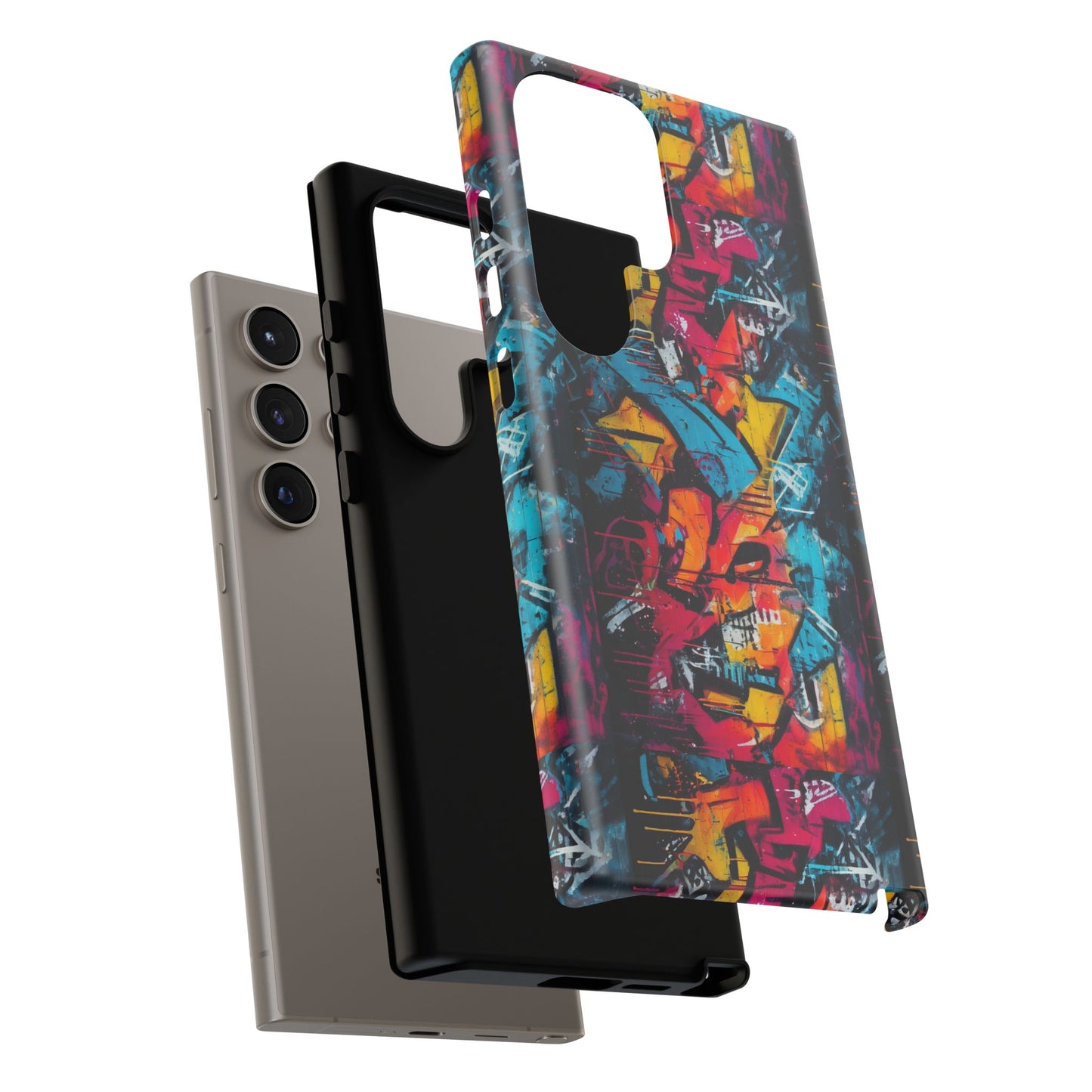 Wall Tag Armor Case – Neon Graffiti Burst Edition
