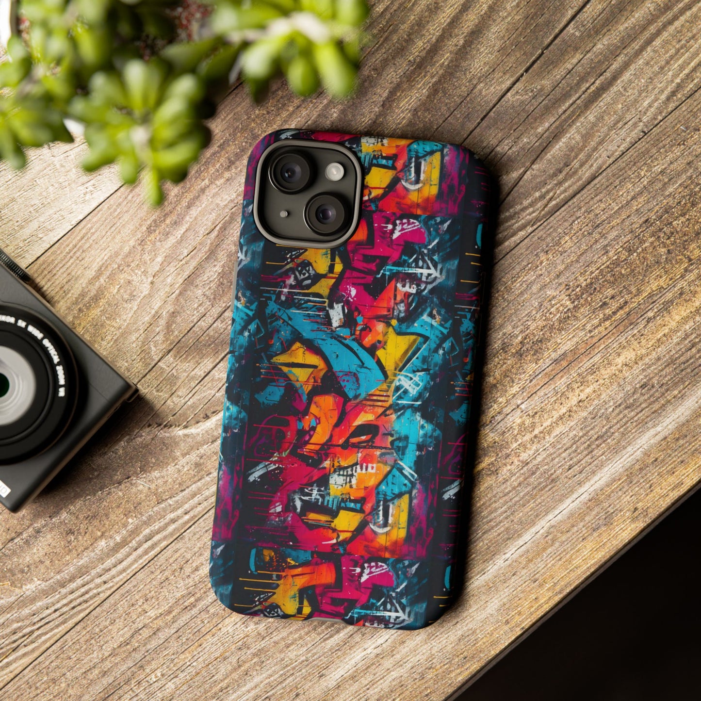 Wall Tag Armor Case – Neon Graffiti Burst Edition
