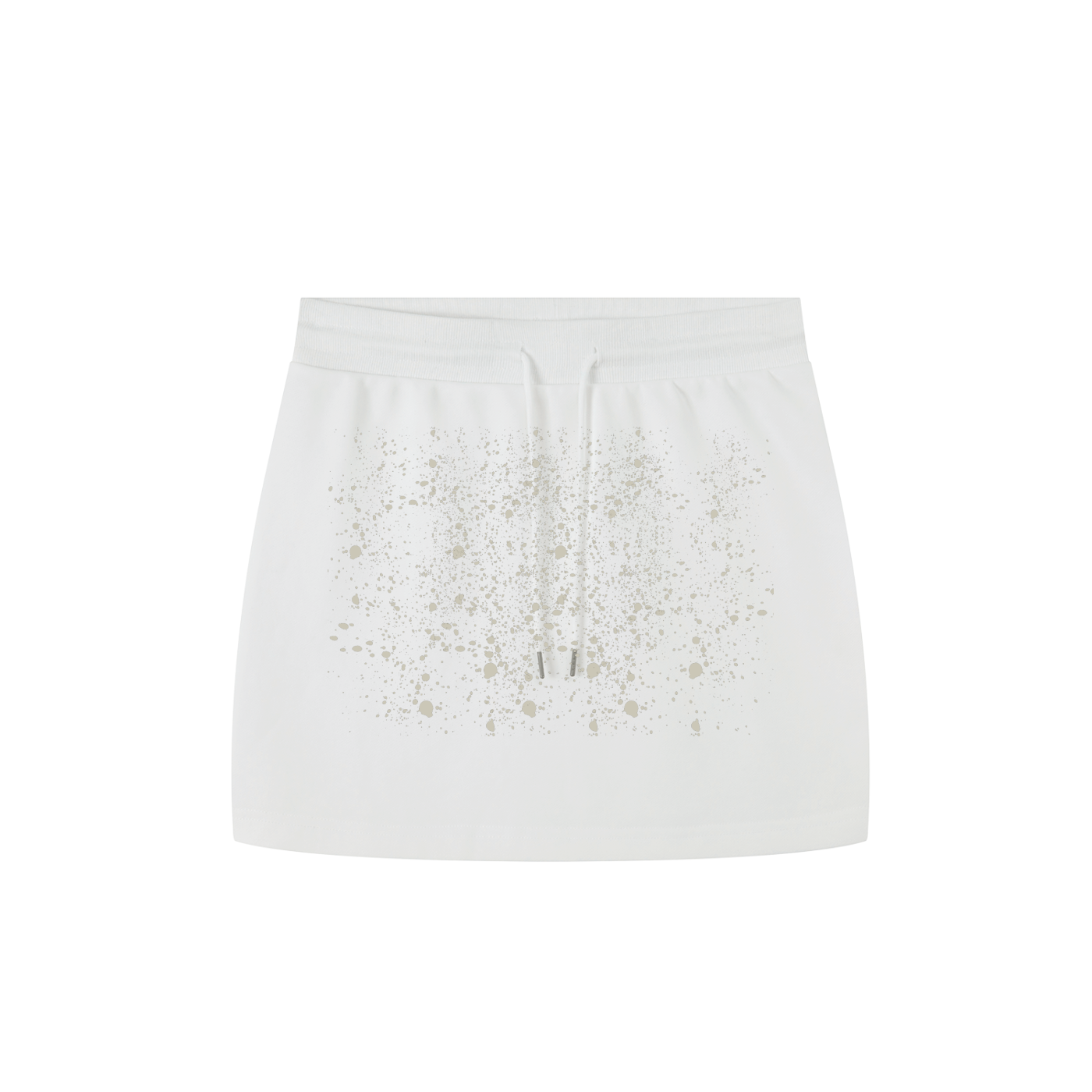 Quiet Riot™ Essential Paint-Splatter Drawstring Mini Skirt | Street Capsule