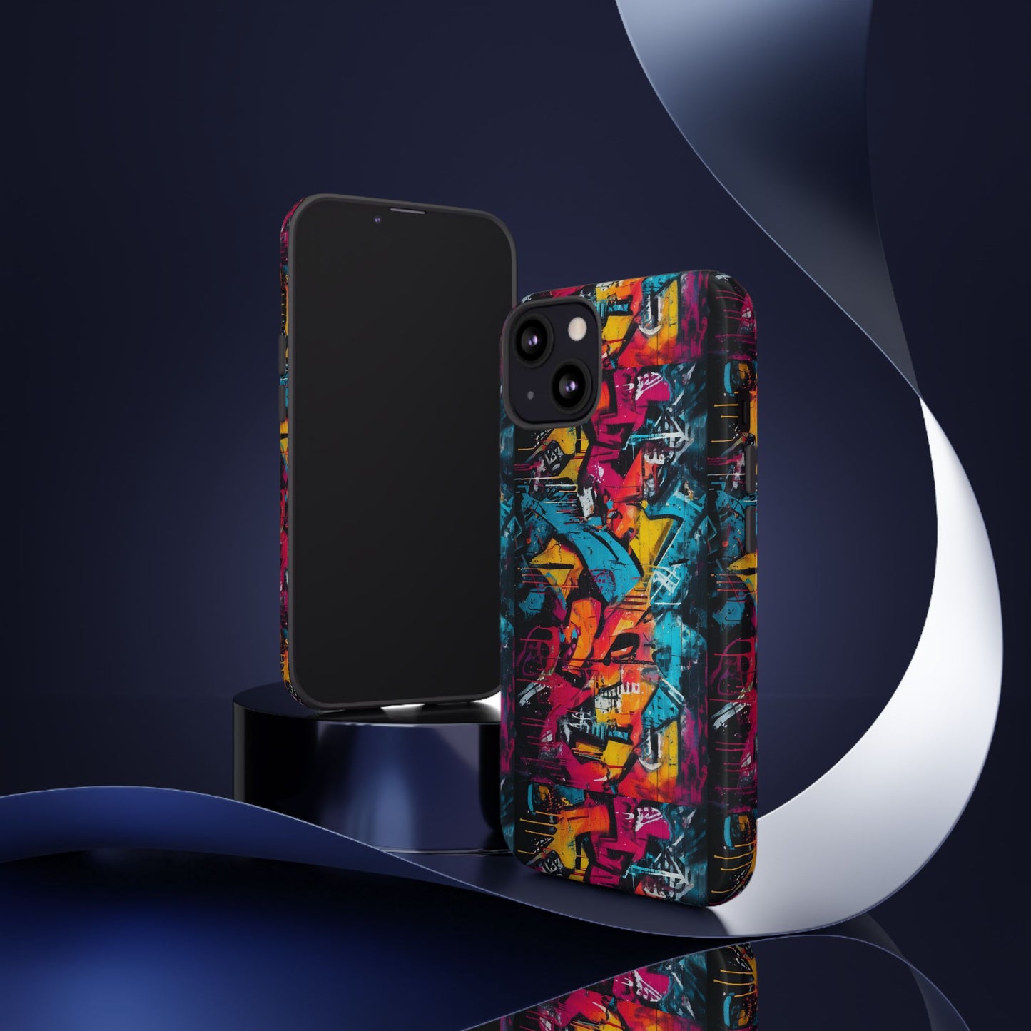 Wall Tag Armor Case – Neon Graffiti Burst Edition