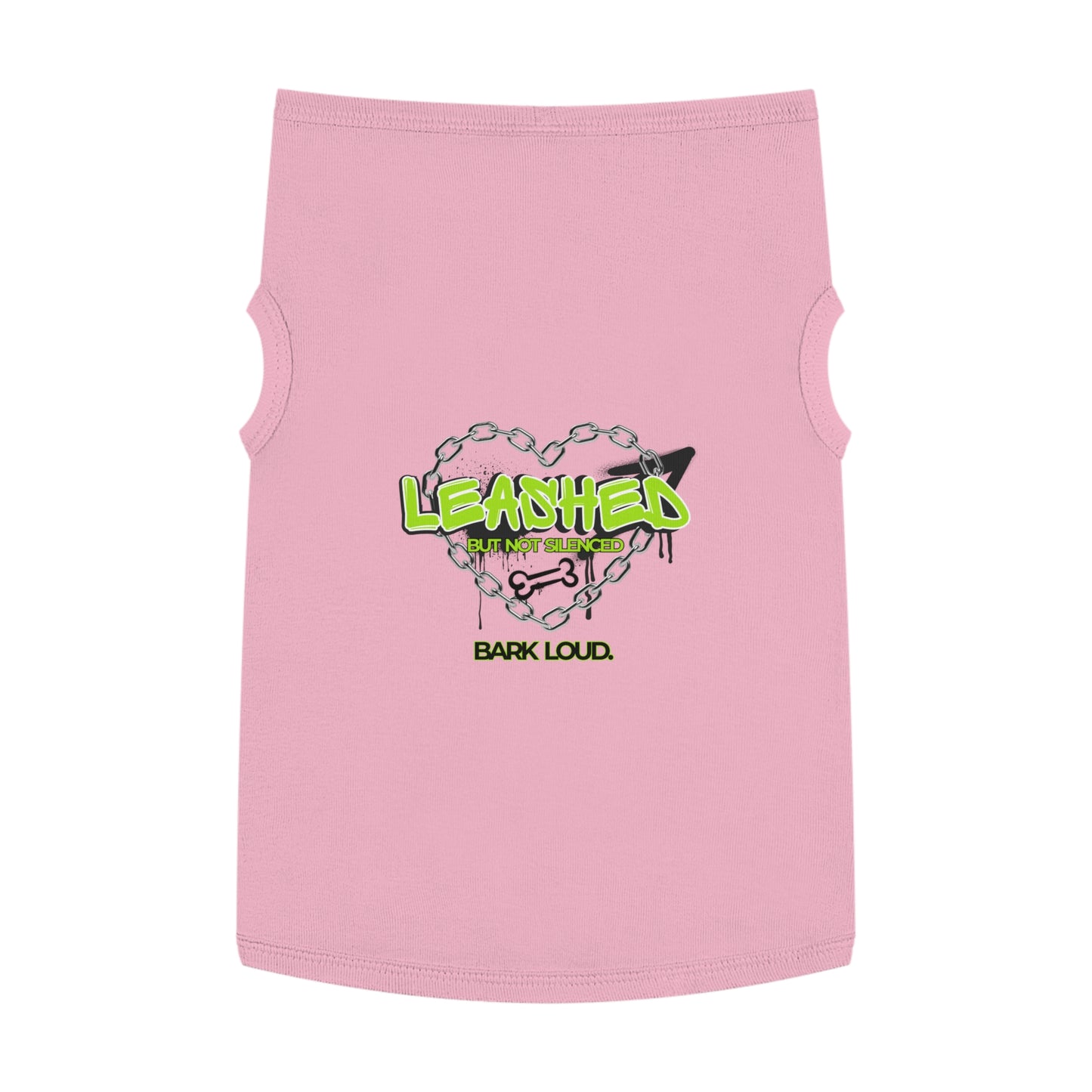 Leashed But Not Silenced Pet Tank Top - Bold & Fun Dog Apparel