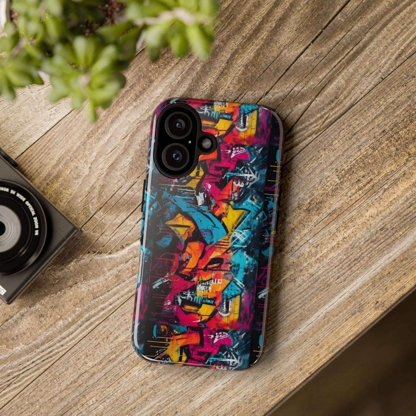 Wall Tag Armor Case – Neon Graffiti Burst Edition
