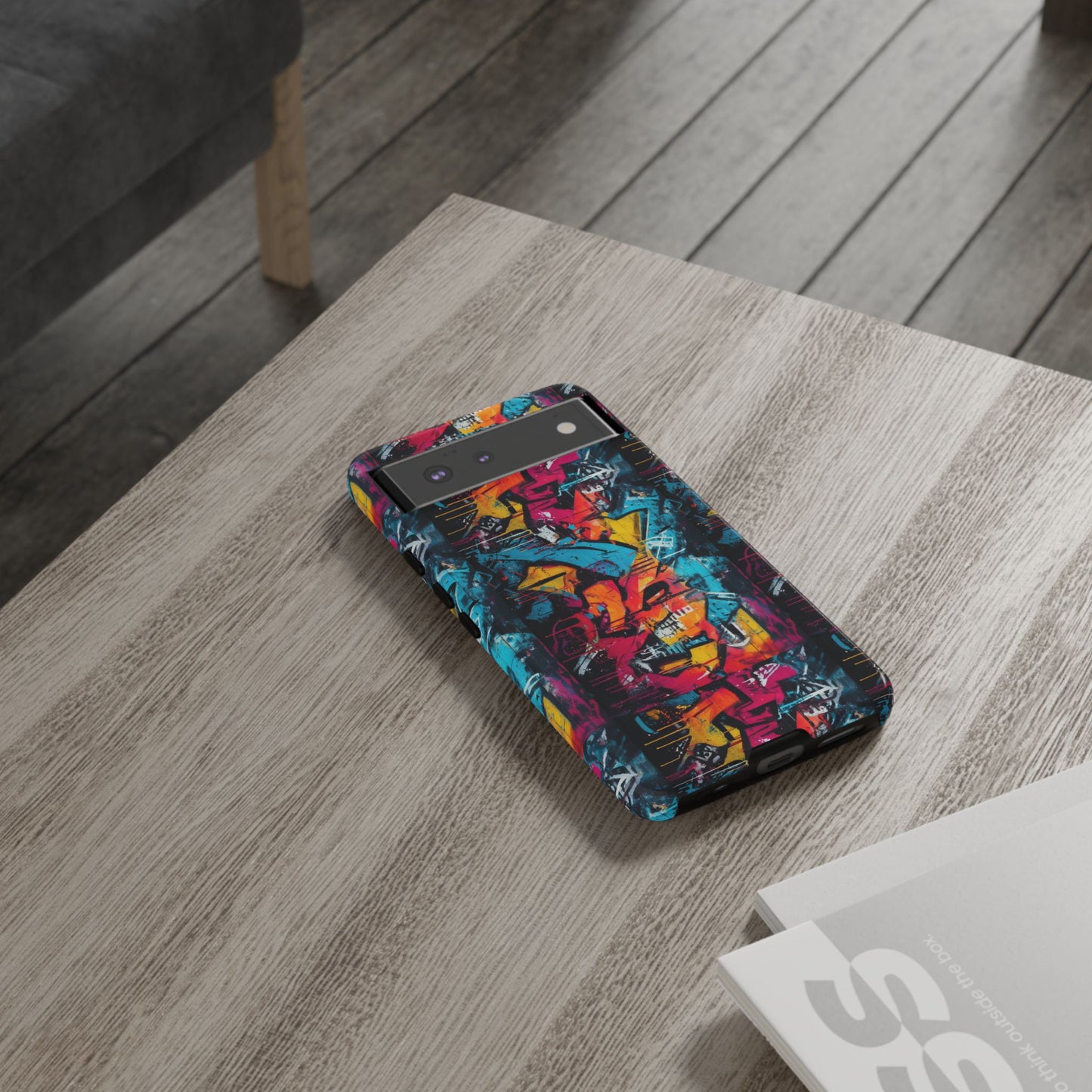 Wall Tag Armor Case – Neon Graffiti Burst Edition
