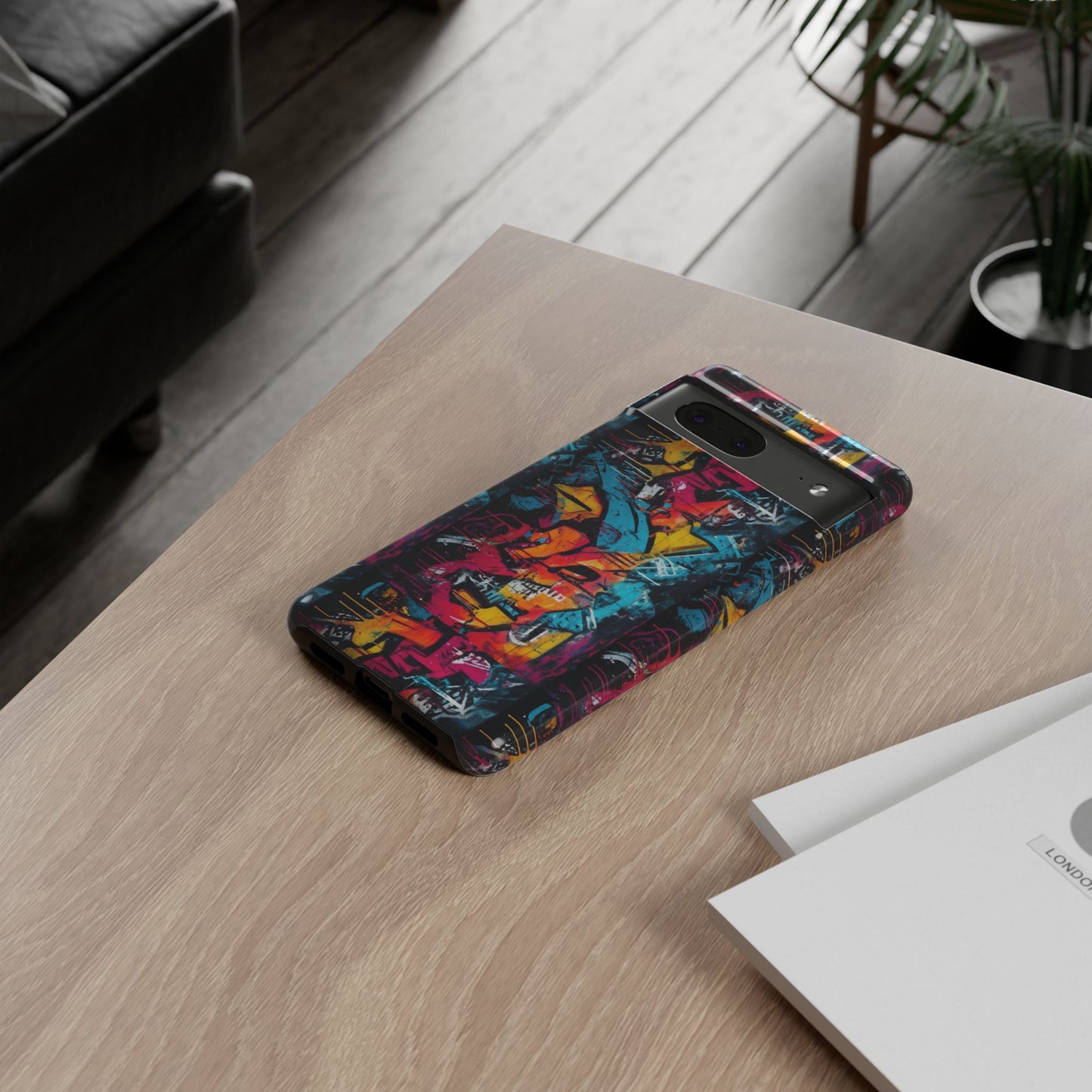 Wall Tag Armor Case – Neon Graffiti Burst Edition
