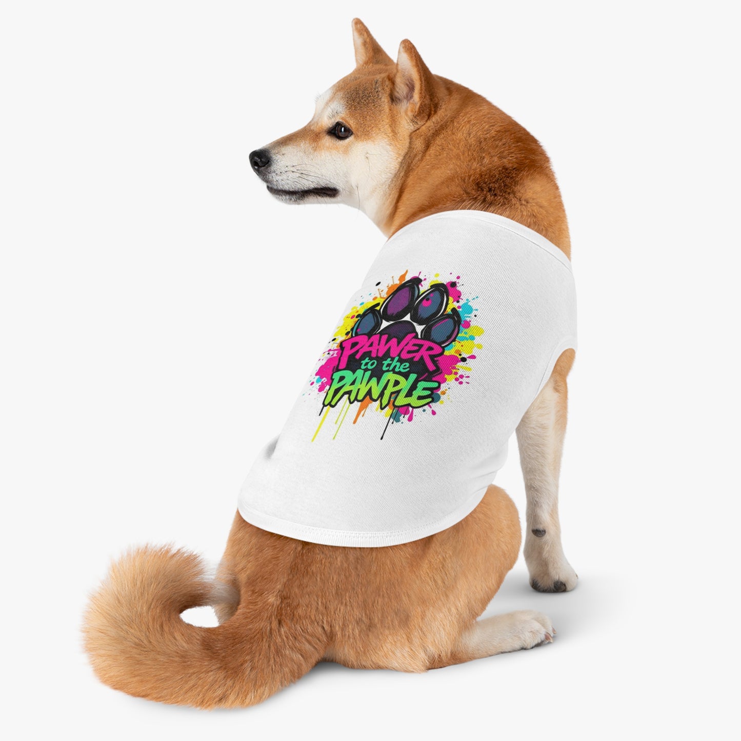 Power to the Pawpul - Graffiti Riot Protest Tee for Pets