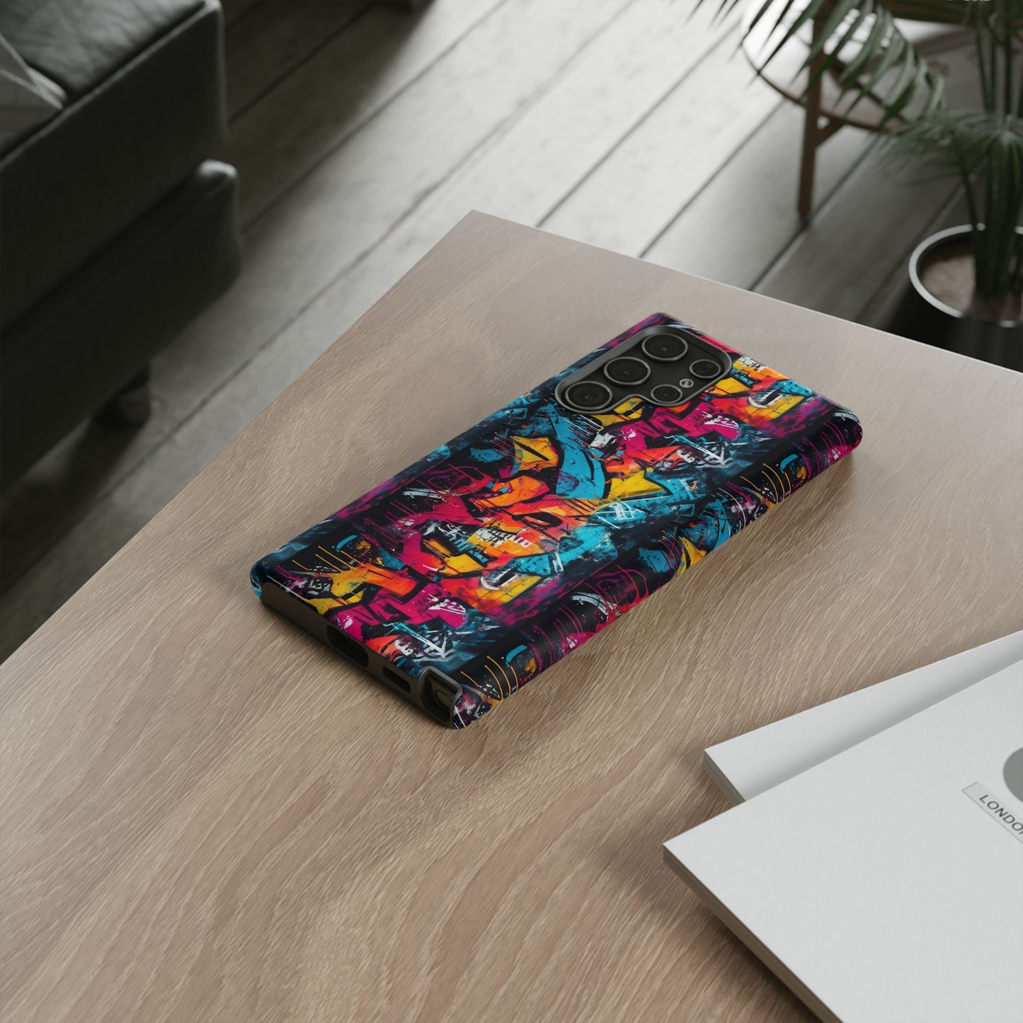 Wall Tag Armor Case – Neon Graffiti Burst Edition