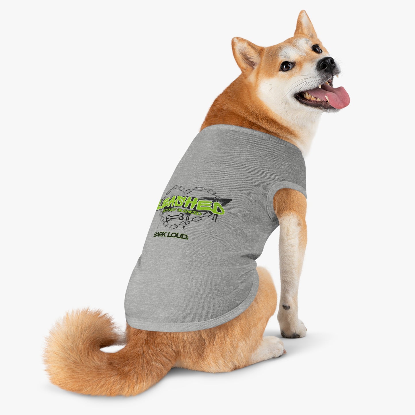 Leashed But Not Silenced Pet Tank Top - Bold & Fun Dog Apparel