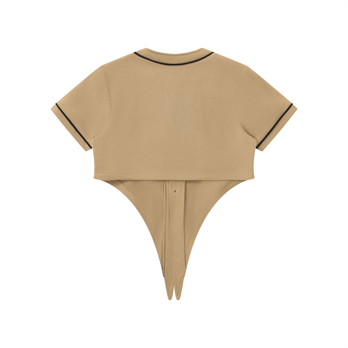 Street Ease Women's Cropped Piping Jersey To