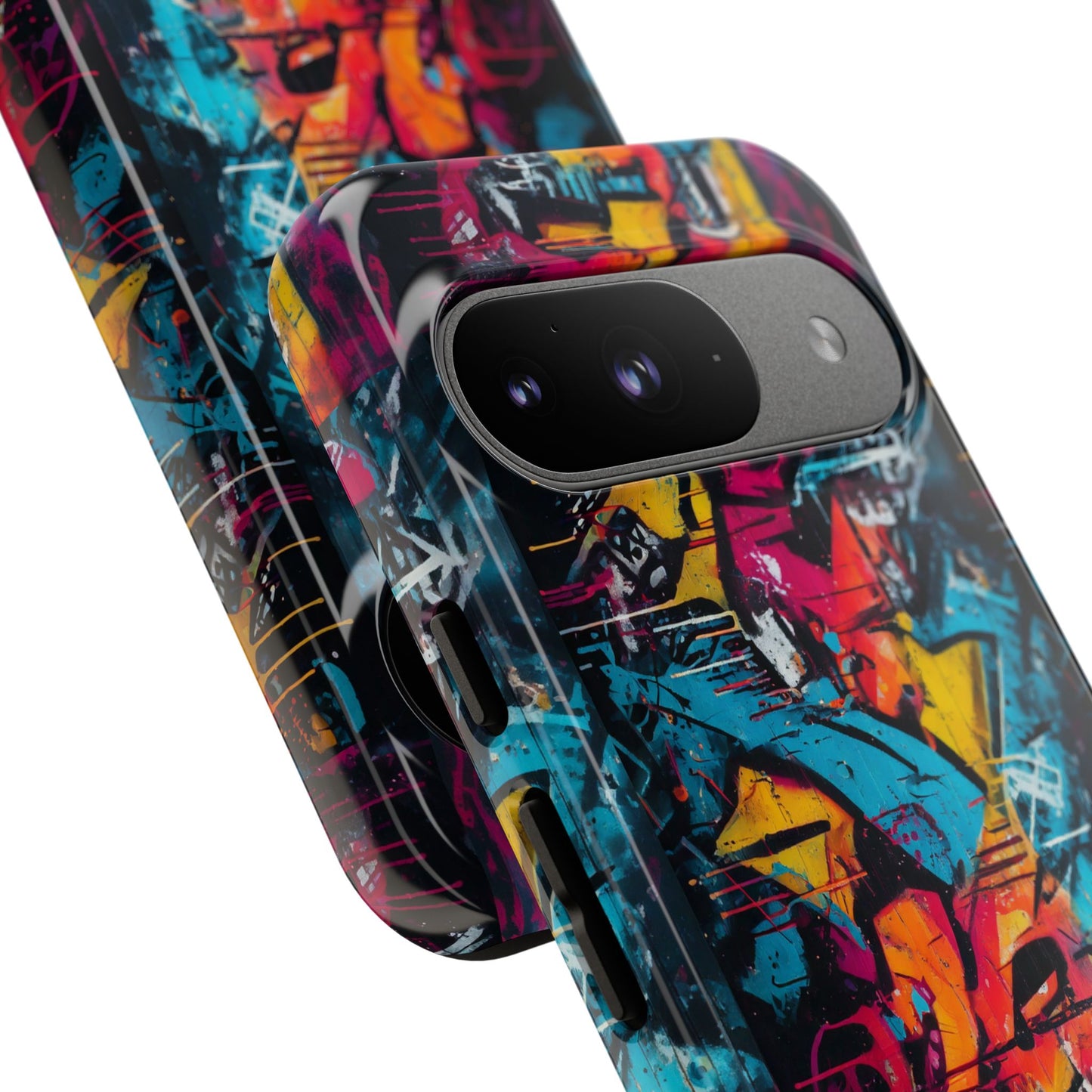 Wall Tag Armor Case – Neon Graffiti Burst Edition