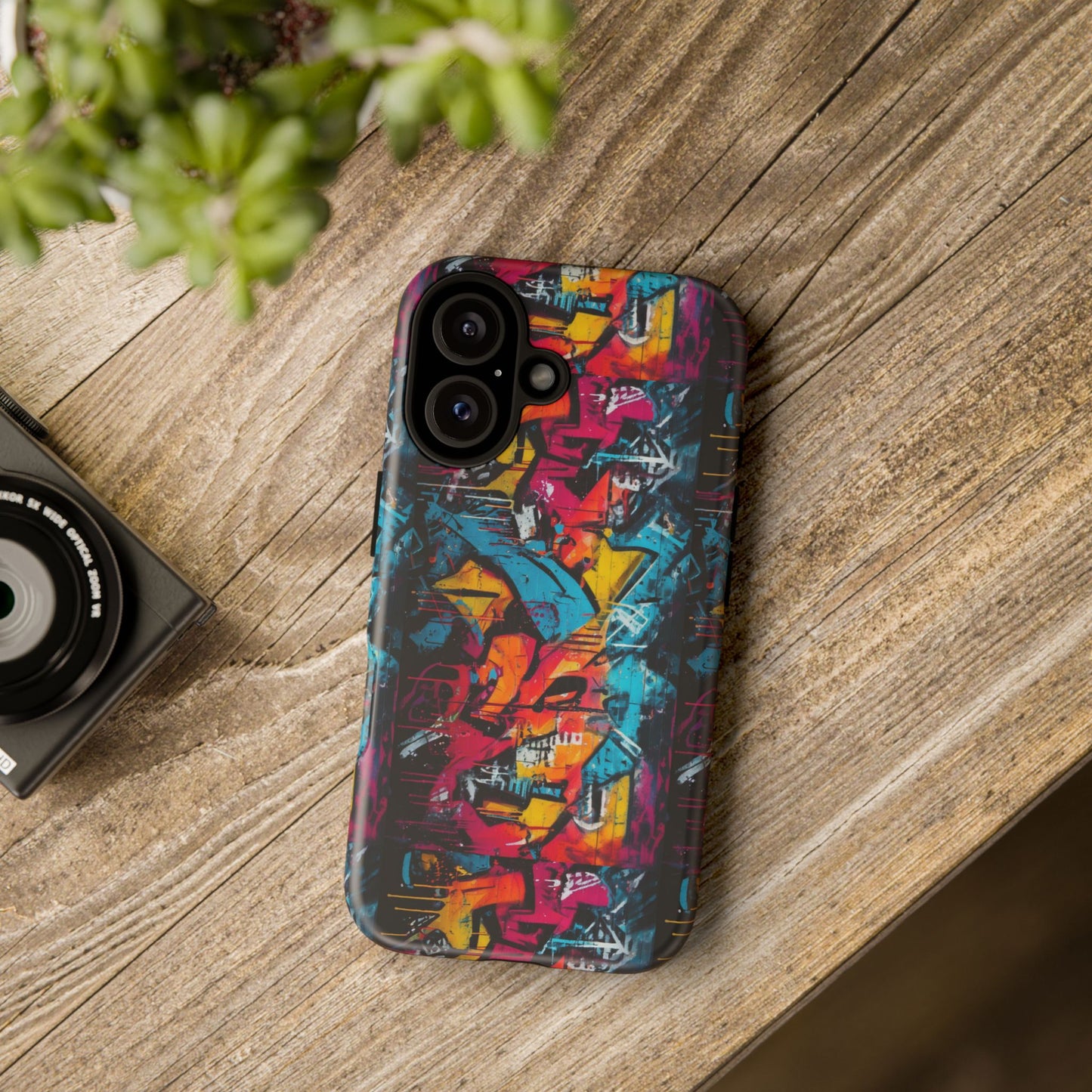 Wall Tag Armor Case – Neon Graffiti Burst Edition