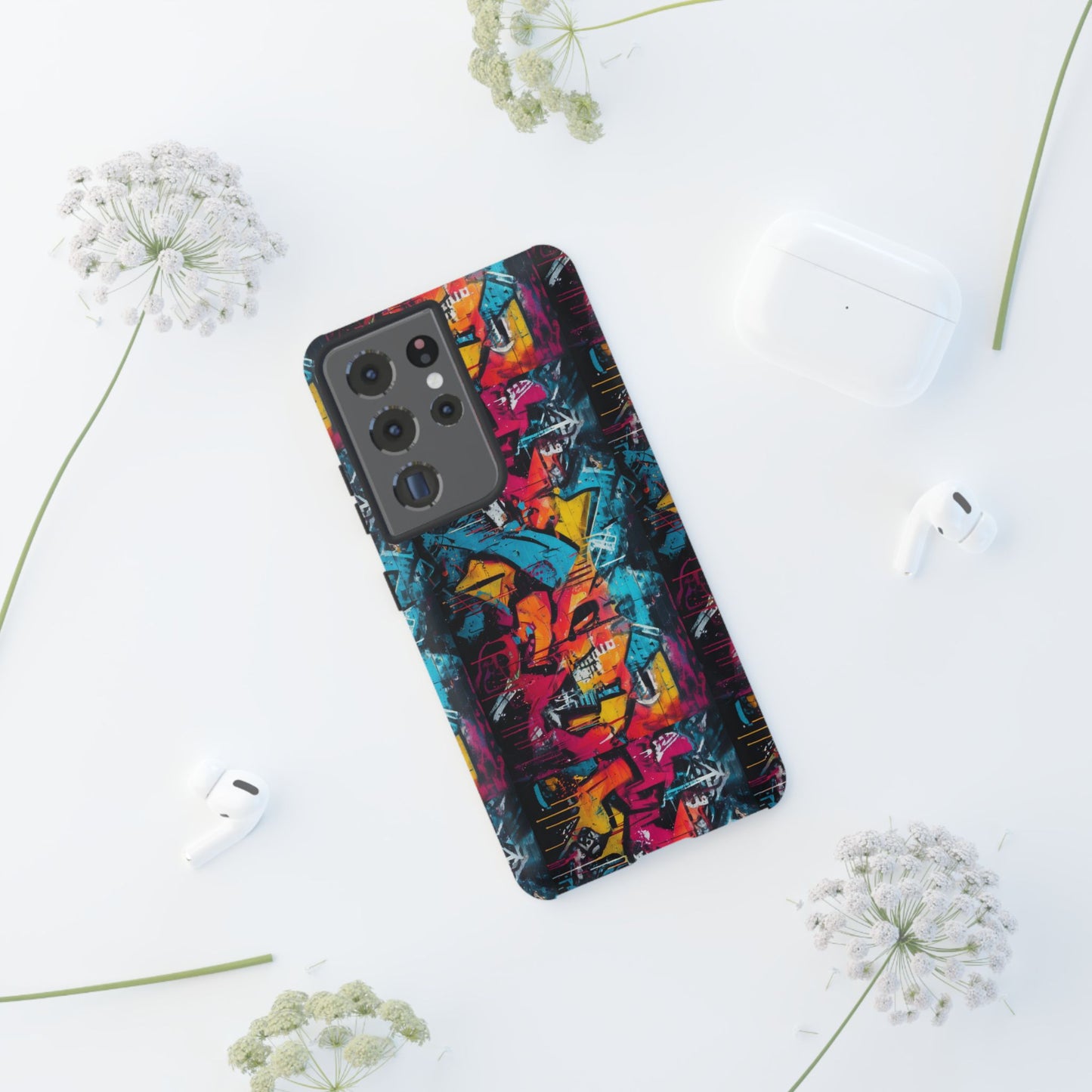 Wall Tag Armor Case – Neon Graffiti Burst Edition