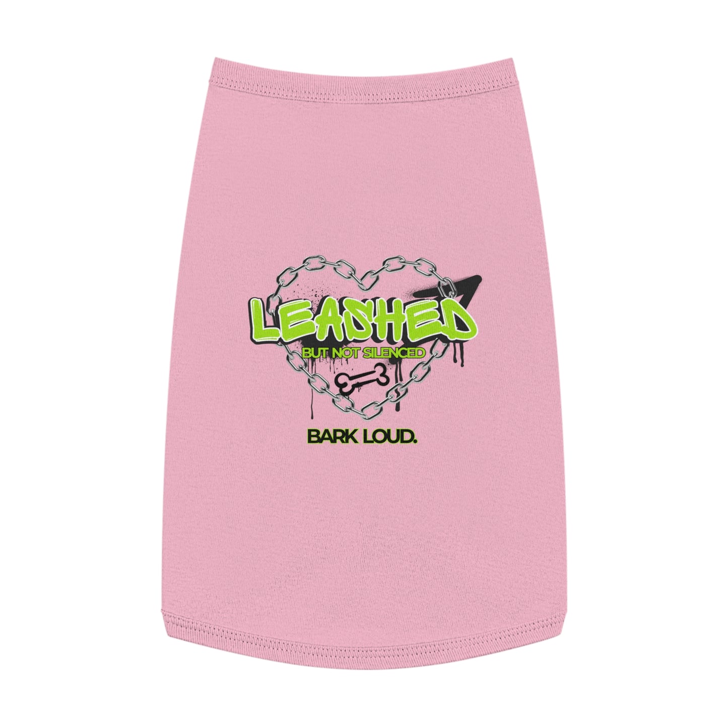 Leashed But Not Silenced Pet Tank Top - Bold & Fun Dog Apparel