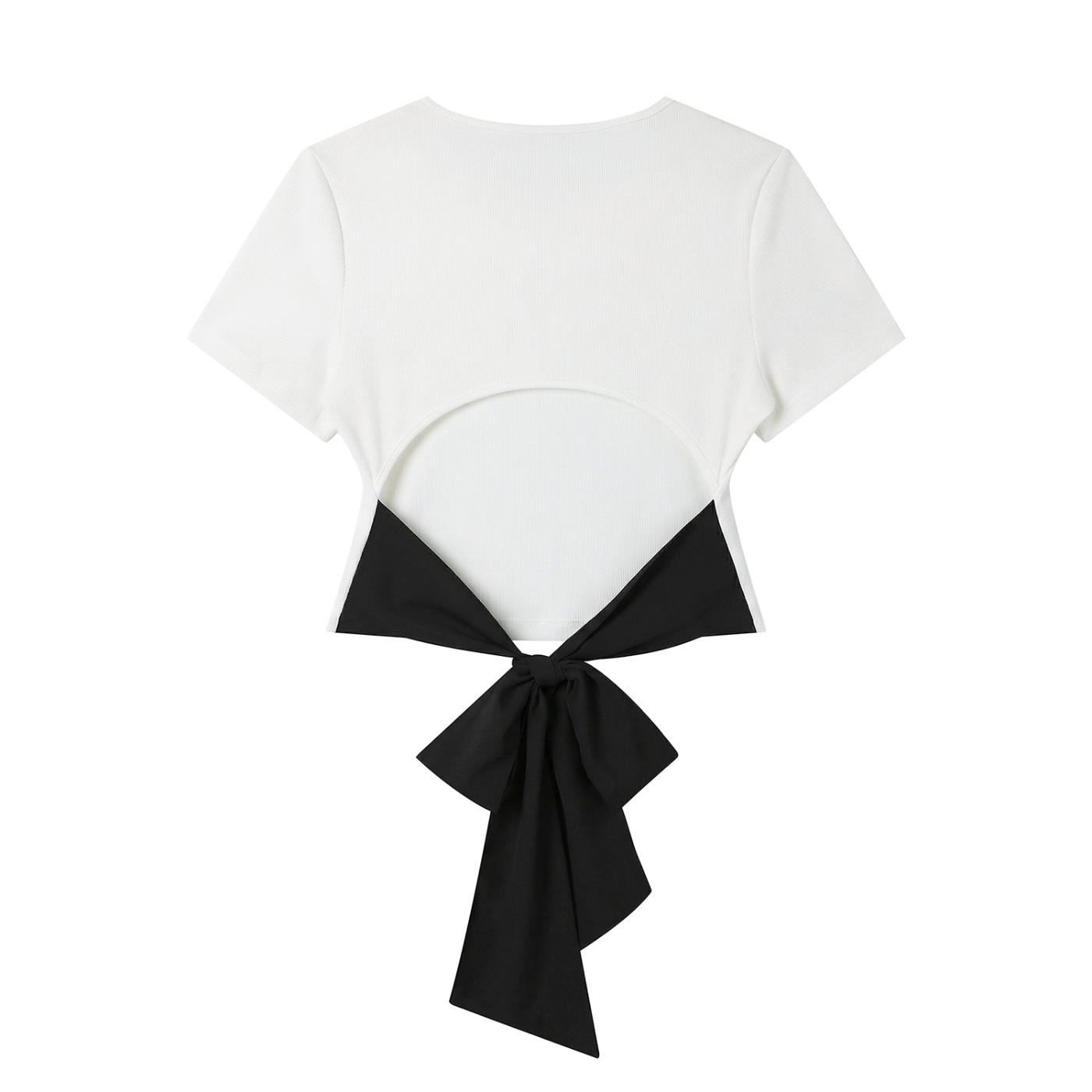 Quiet Riot™ Bow Back Tee – Slim Fit Statement Top