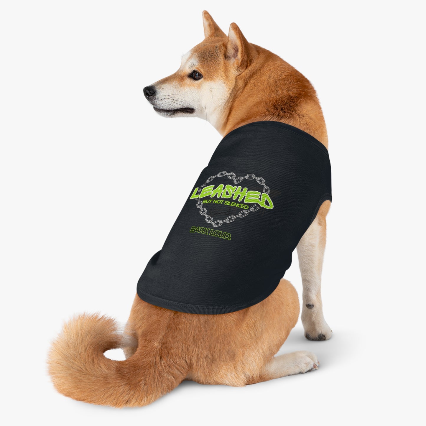 Leashed But Not Silenced Pet Tank Top - Bold & Fun Dog Apparel