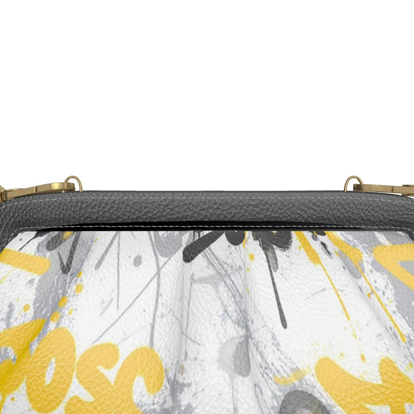 Graffiti Riot Urban Canvas Nappa Leather Crossbody Bag