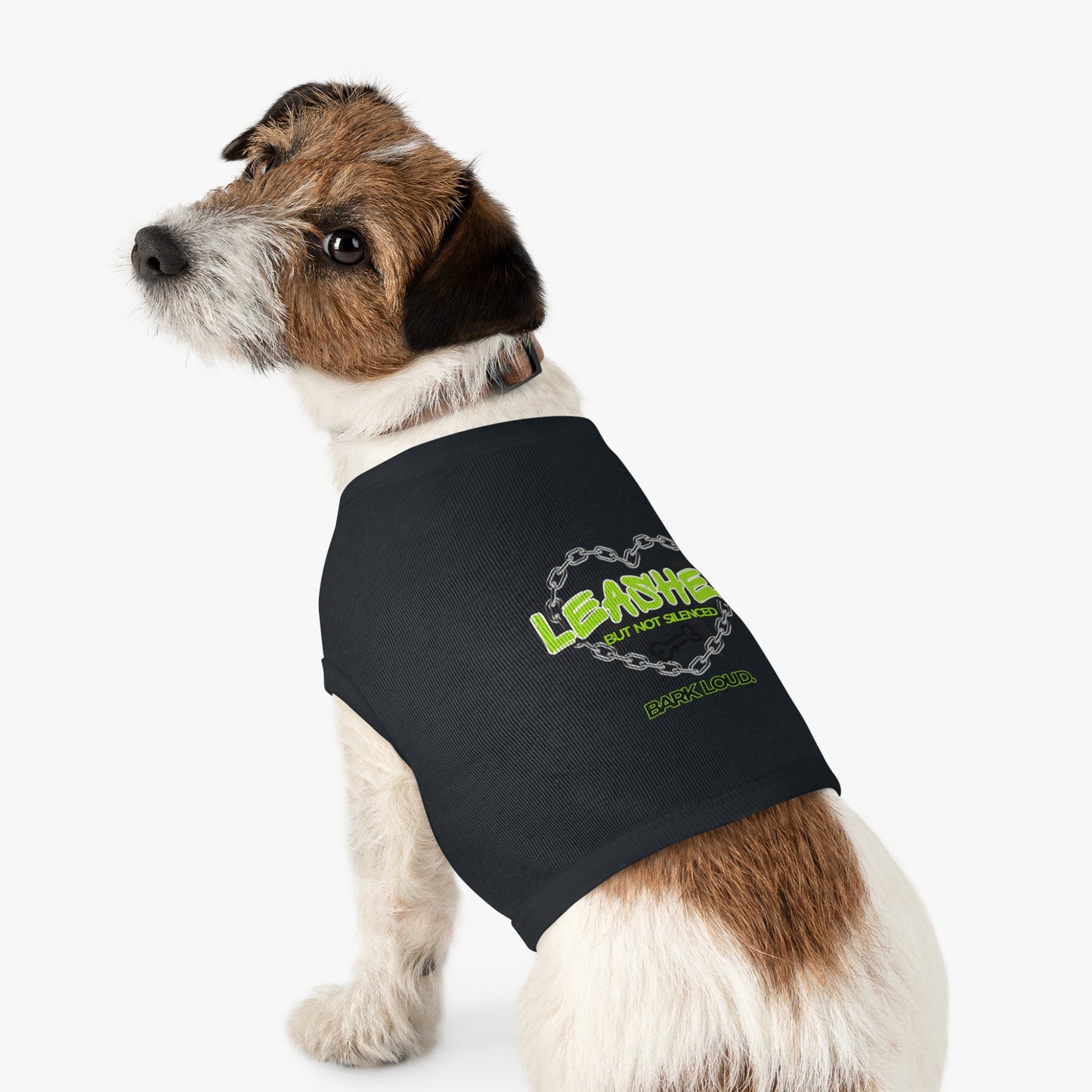 Leashed But Not Silenced Pet Tank Top - Bold & Fun Dog Apparel