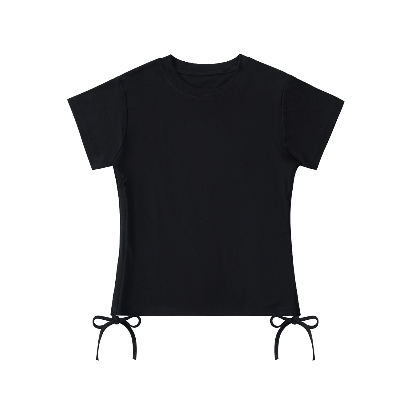 Quiet Riot™ Contour Drawstring Crop Tee
