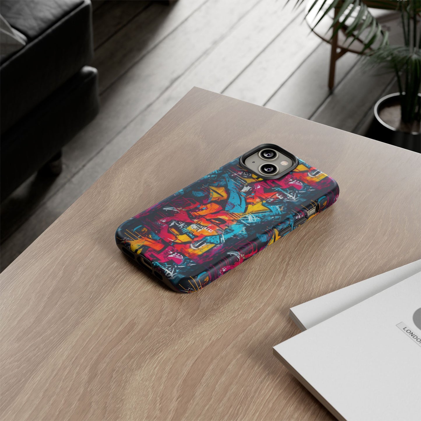 Wall Tag Armor Case – Neon Graffiti Burst Edition