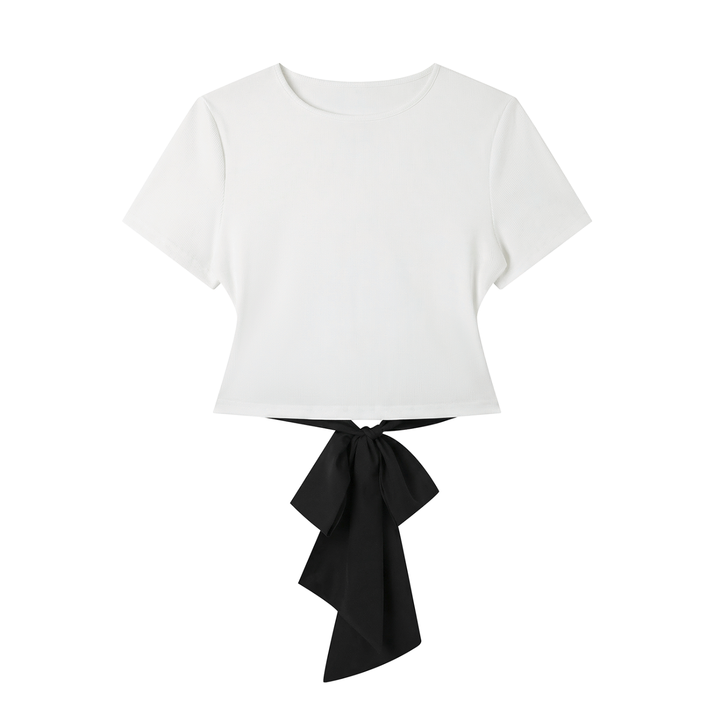 Quiet Riot™ Bow Back Tee – Slim Fit Statement Top