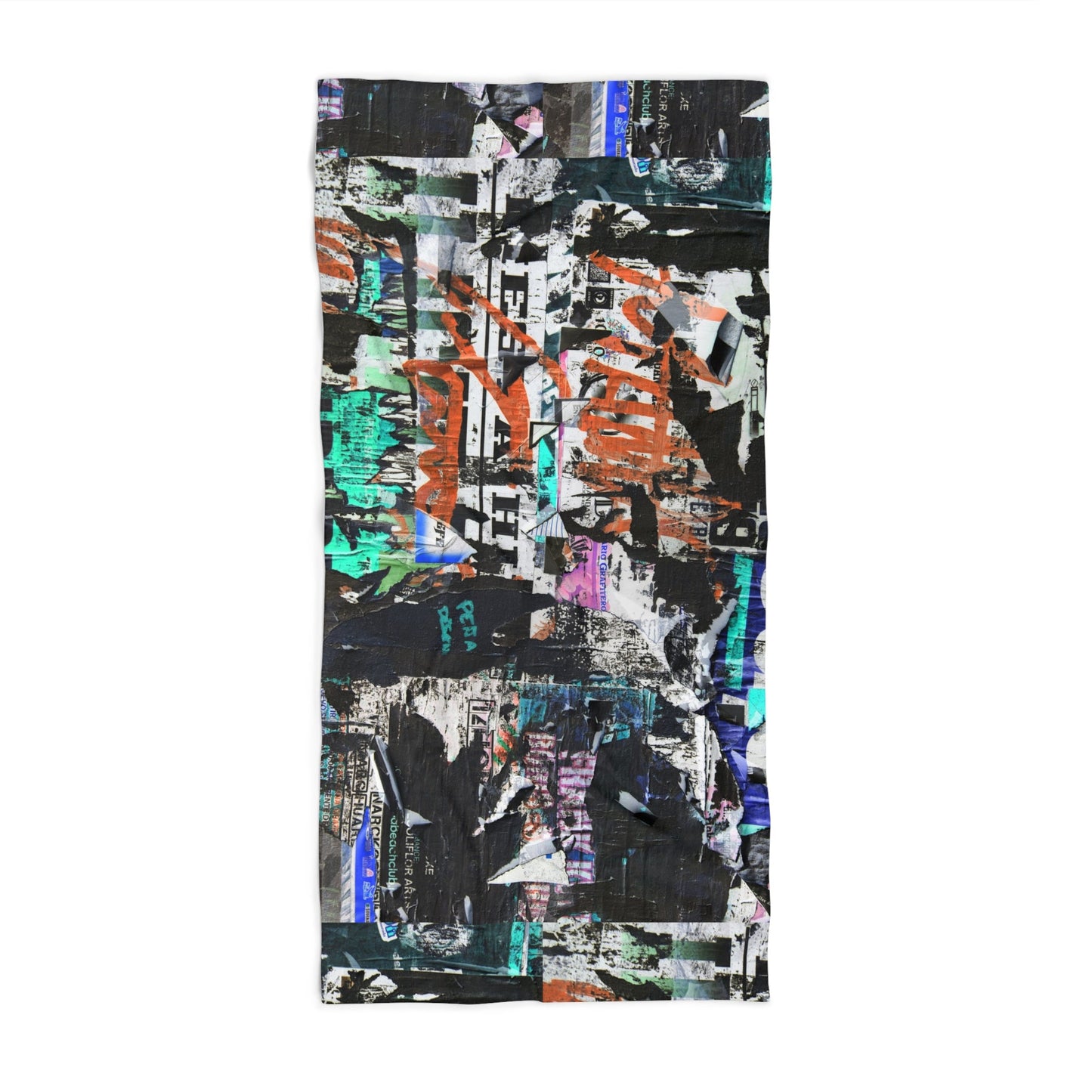 Street Slay Beach Towel – Graffiti Wall Collage Edition