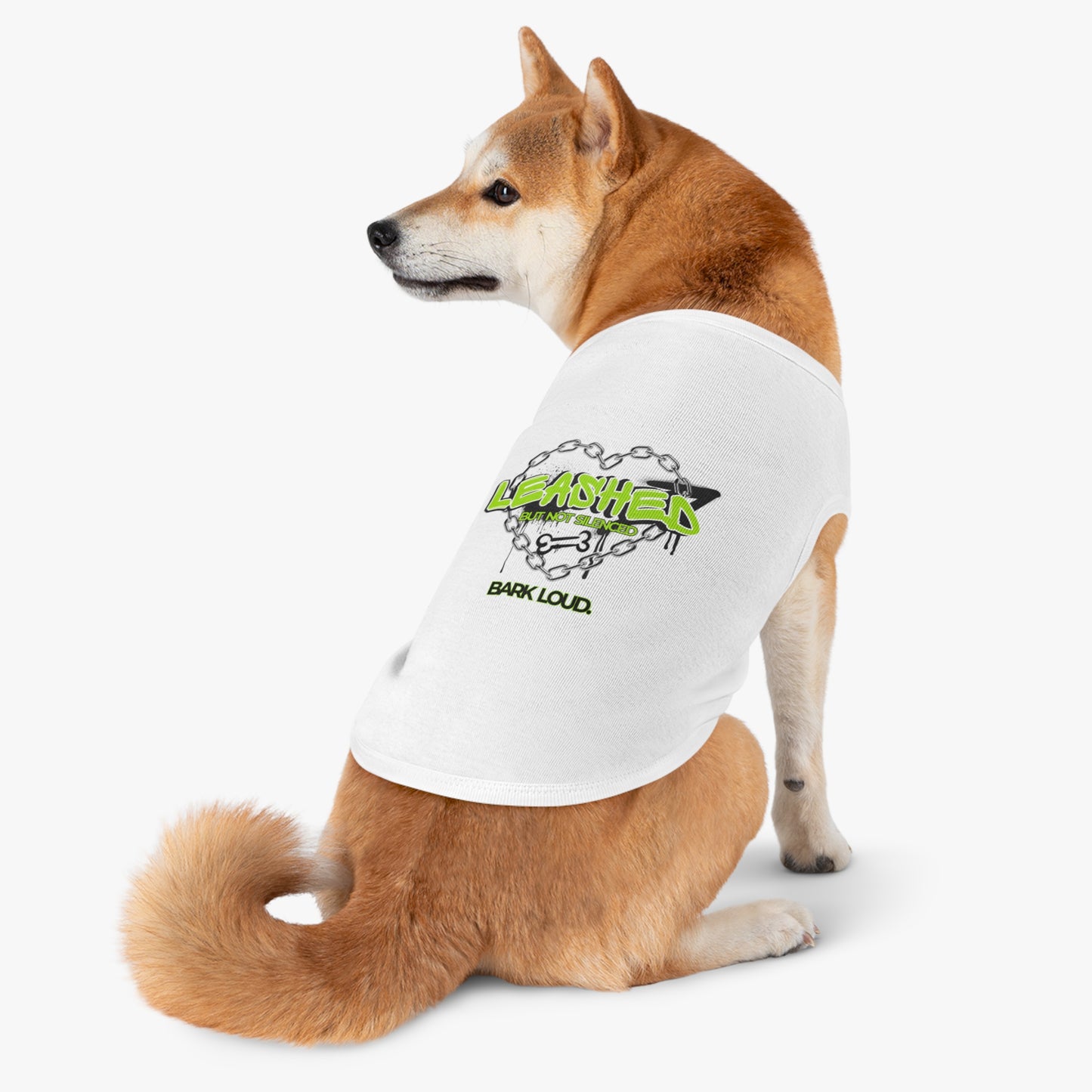 Leashed But Not Silenced Pet Tank Top - Bold & Fun Dog Apparel