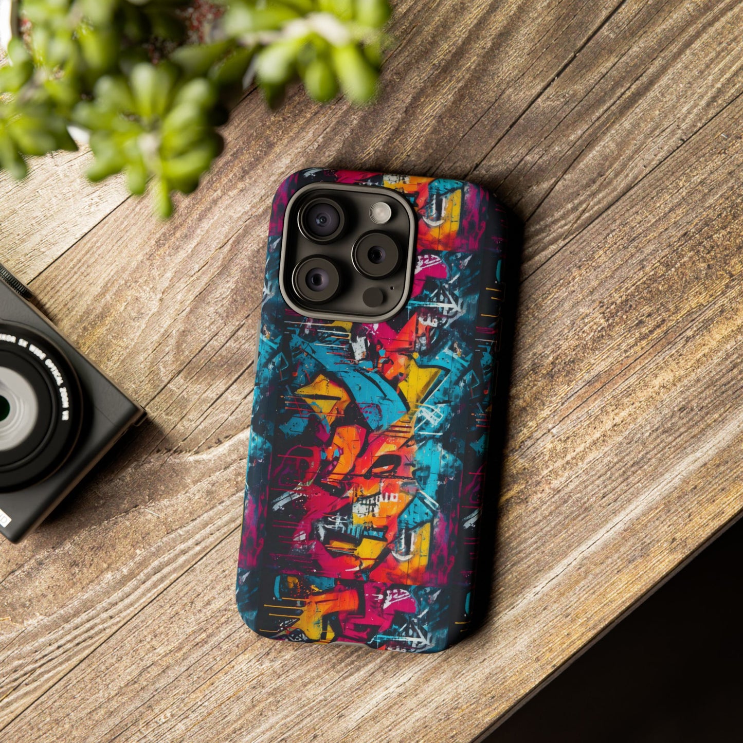 Wall Tag Armor Case – Neon Graffiti Burst Edition