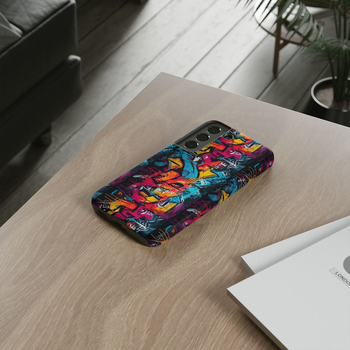 Wall Tag Armor Case – Neon Graffiti Burst Edition