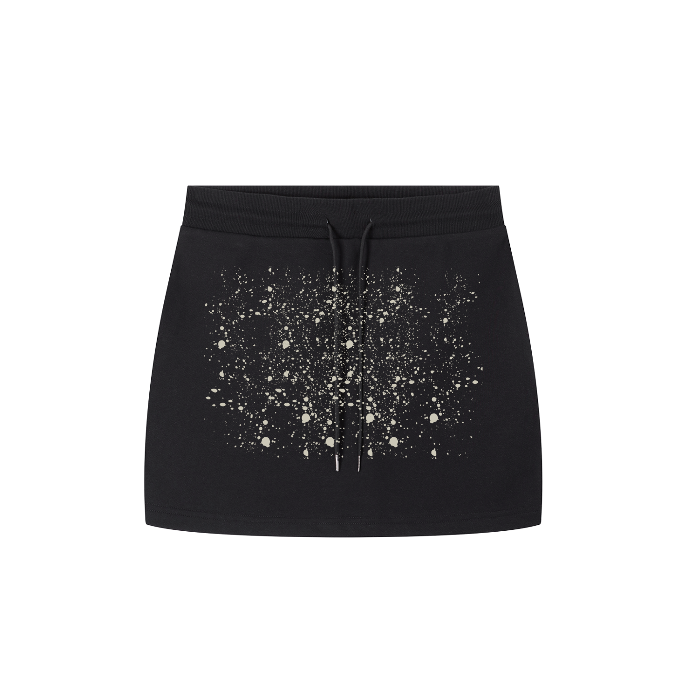 Quiet Riot™ Essential Paint-Splatter Drawstring Mini Skirt | Street Capsule