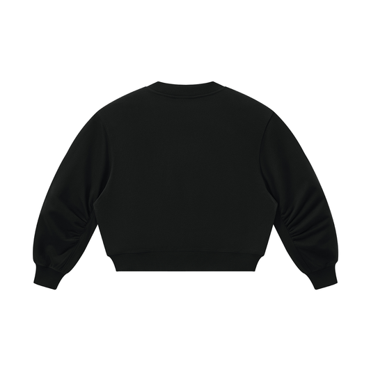 Quiet Riot Women's Cropped V-Neck Sweatshirt