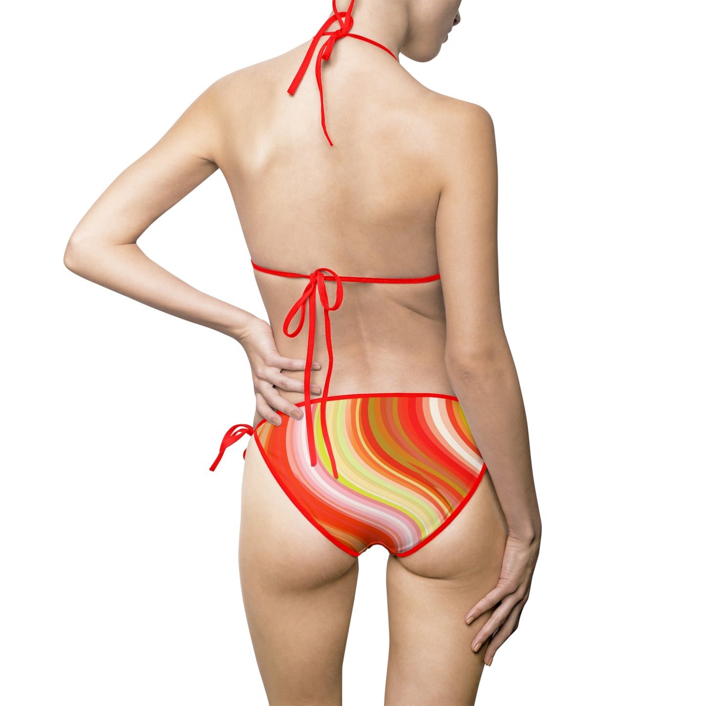 Tag Me Tie-String Bikini – Sunset Graffiti Edition