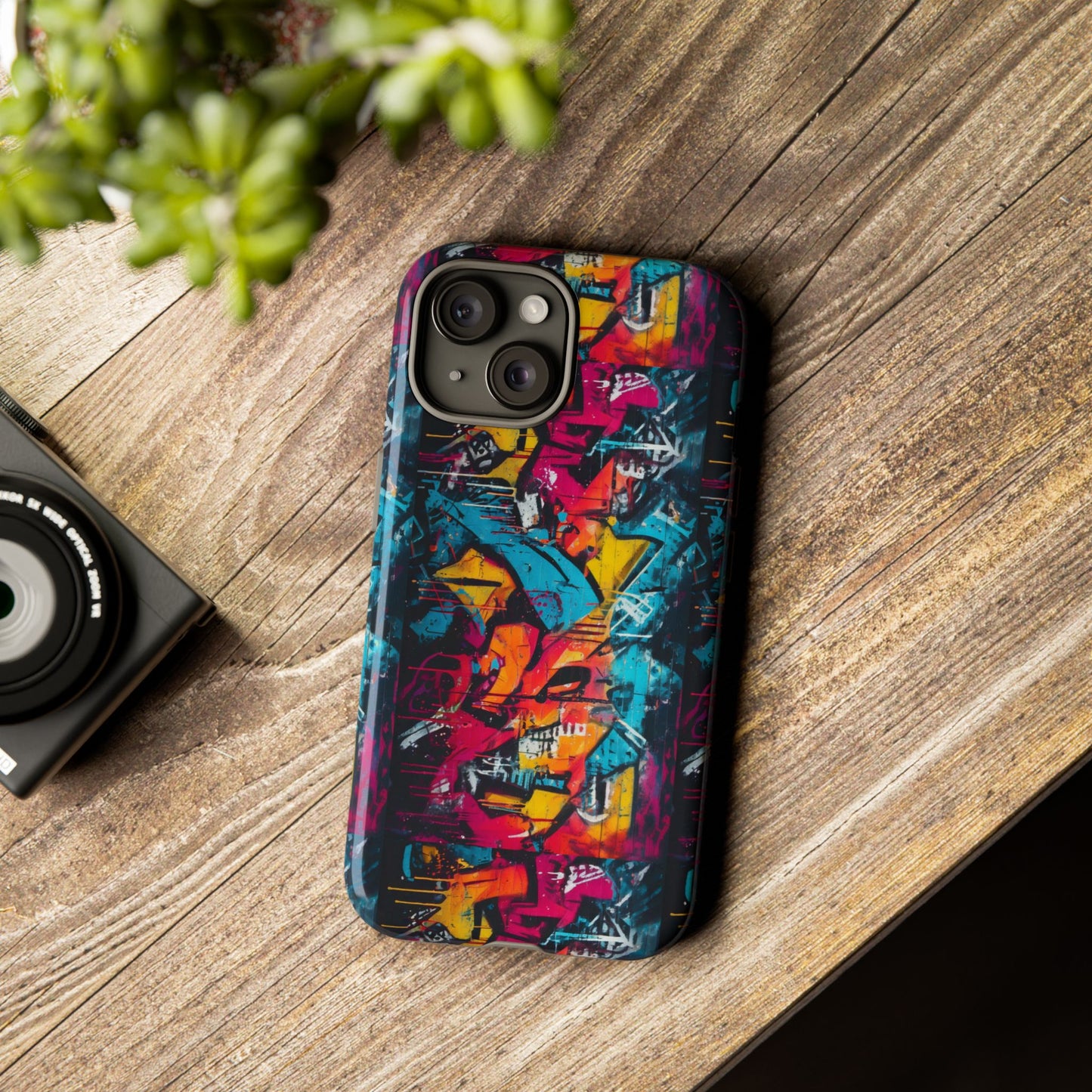 Wall Tag Armor Case – Neon Graffiti Burst Edition