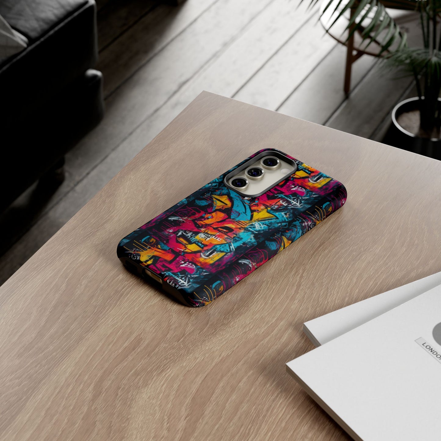 Wall Tag Armor Case – Neon Graffiti Burst Edition