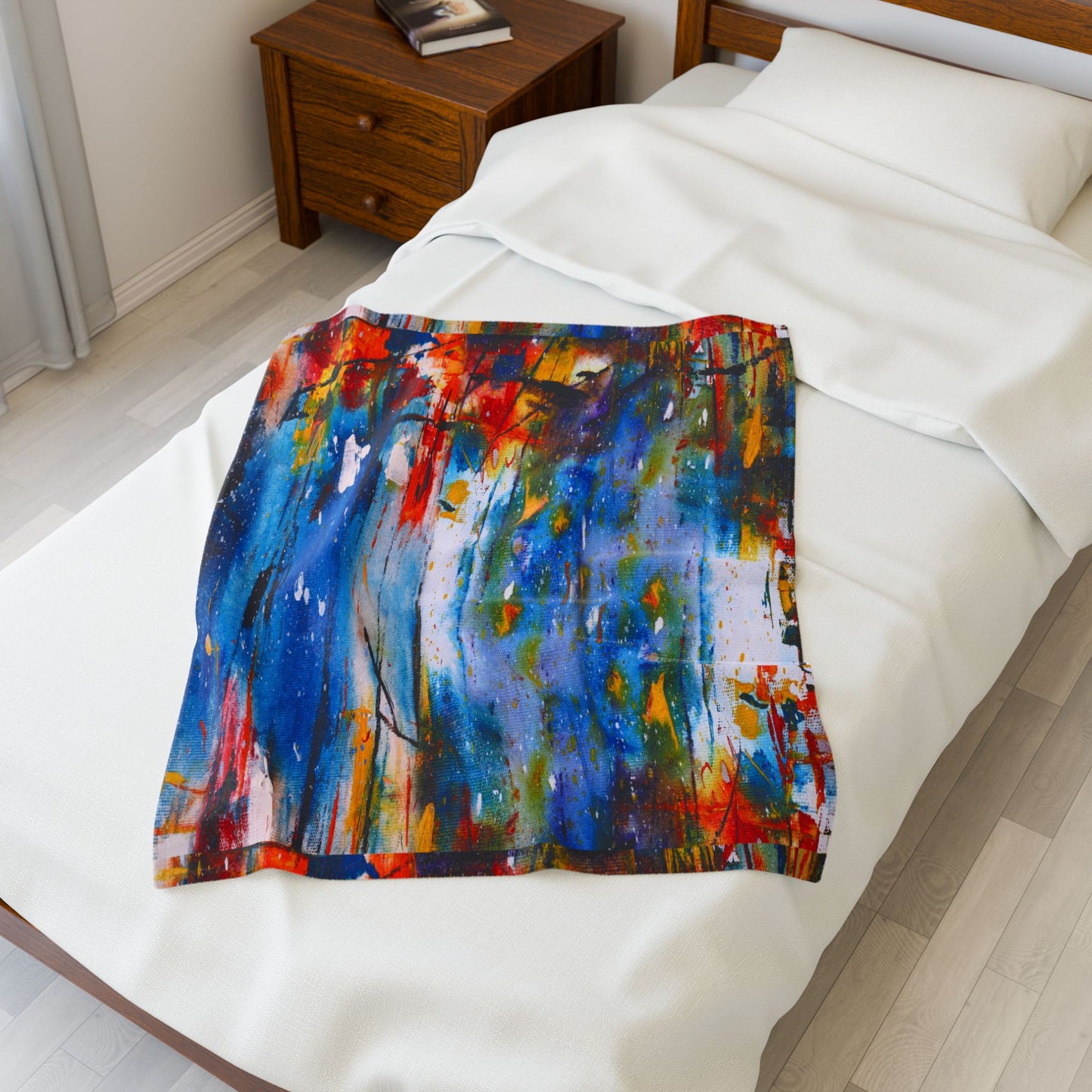 Urban Cosmos Velveteen Throw Blanket, Cozy Throw for All Seasons, Perfect Gift for Home Decor, Outdoor Picnics, Birthday Present