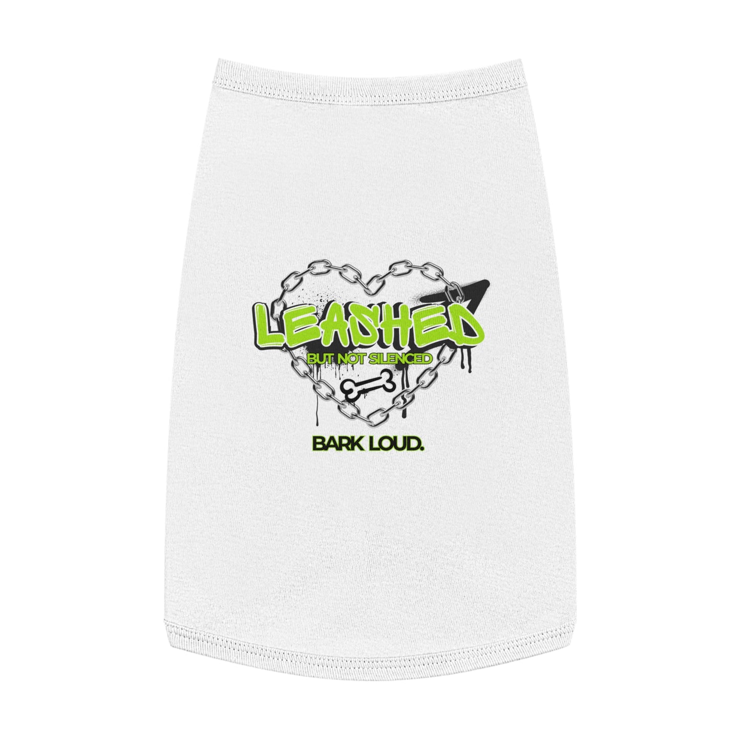 Leashed But Not Silenced Pet Tank Top - Bold & Fun Dog Apparel