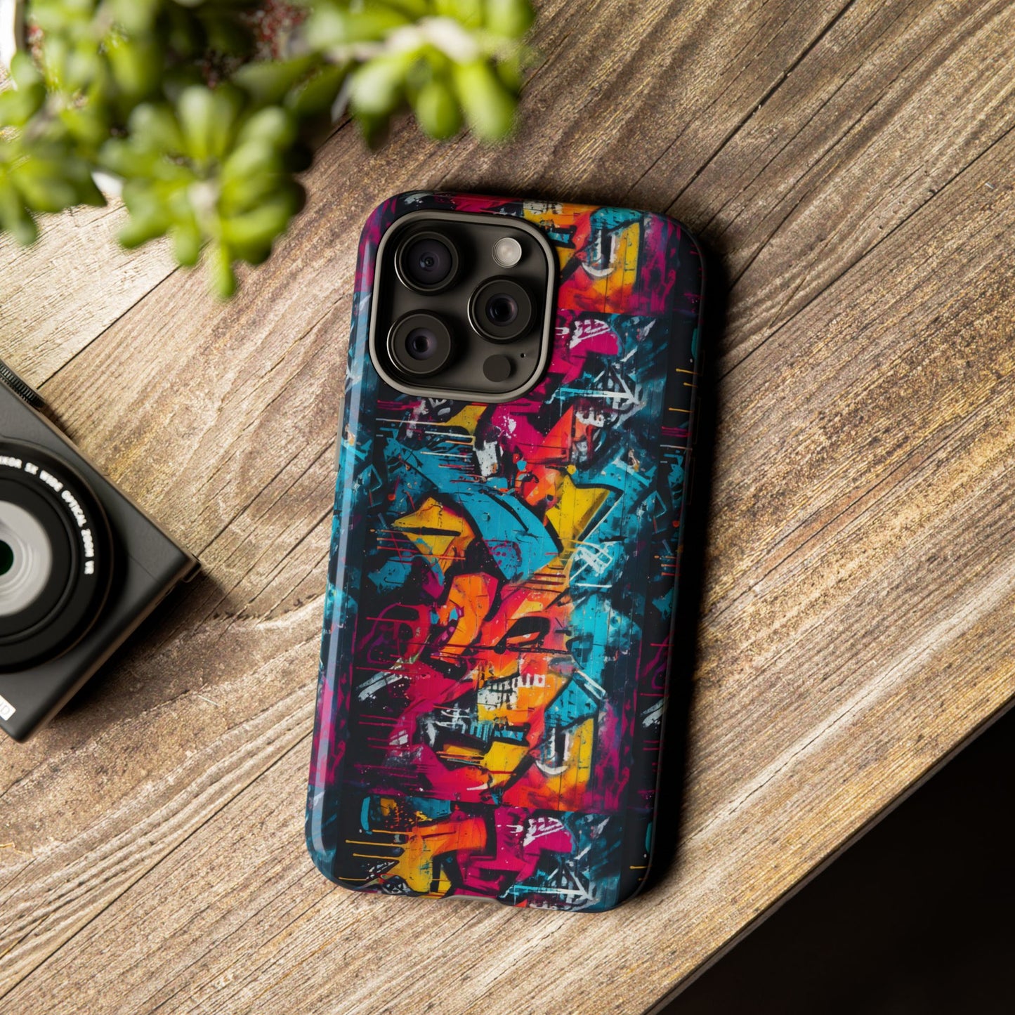 Wall Tag Armor Case – Neon Graffiti Burst Edition