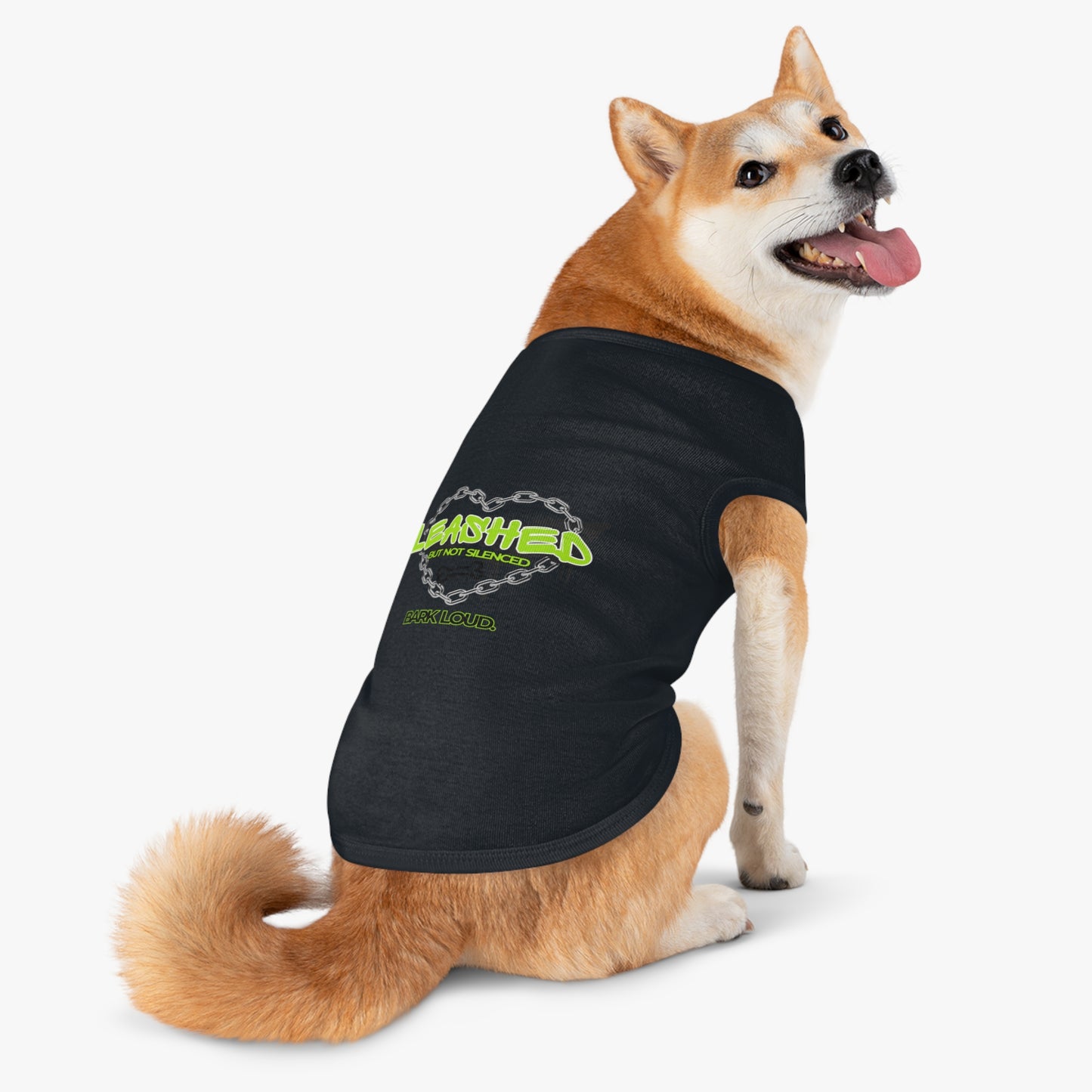 Leashed But Not Silenced Pet Tank Top - Bold & Fun Dog Apparel