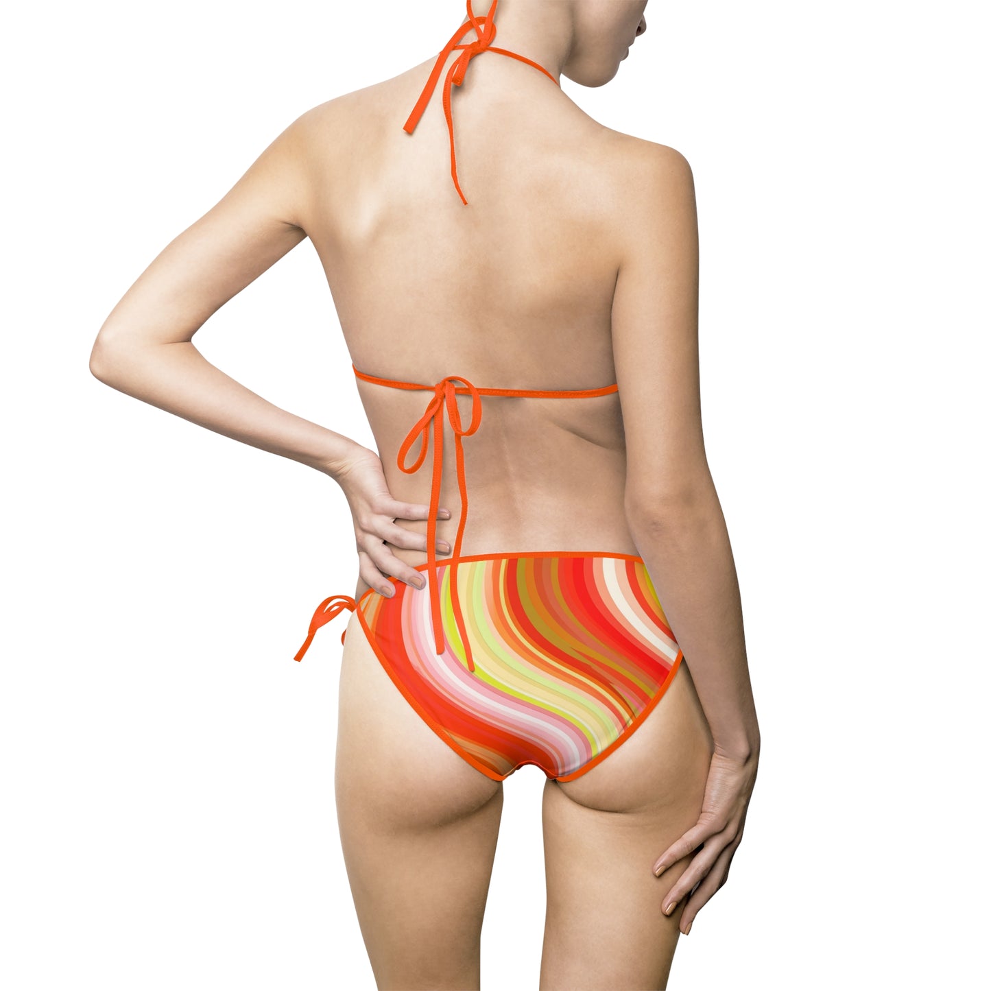 Tag Me Tie-String Bikini – Sunset Graffiti Edition