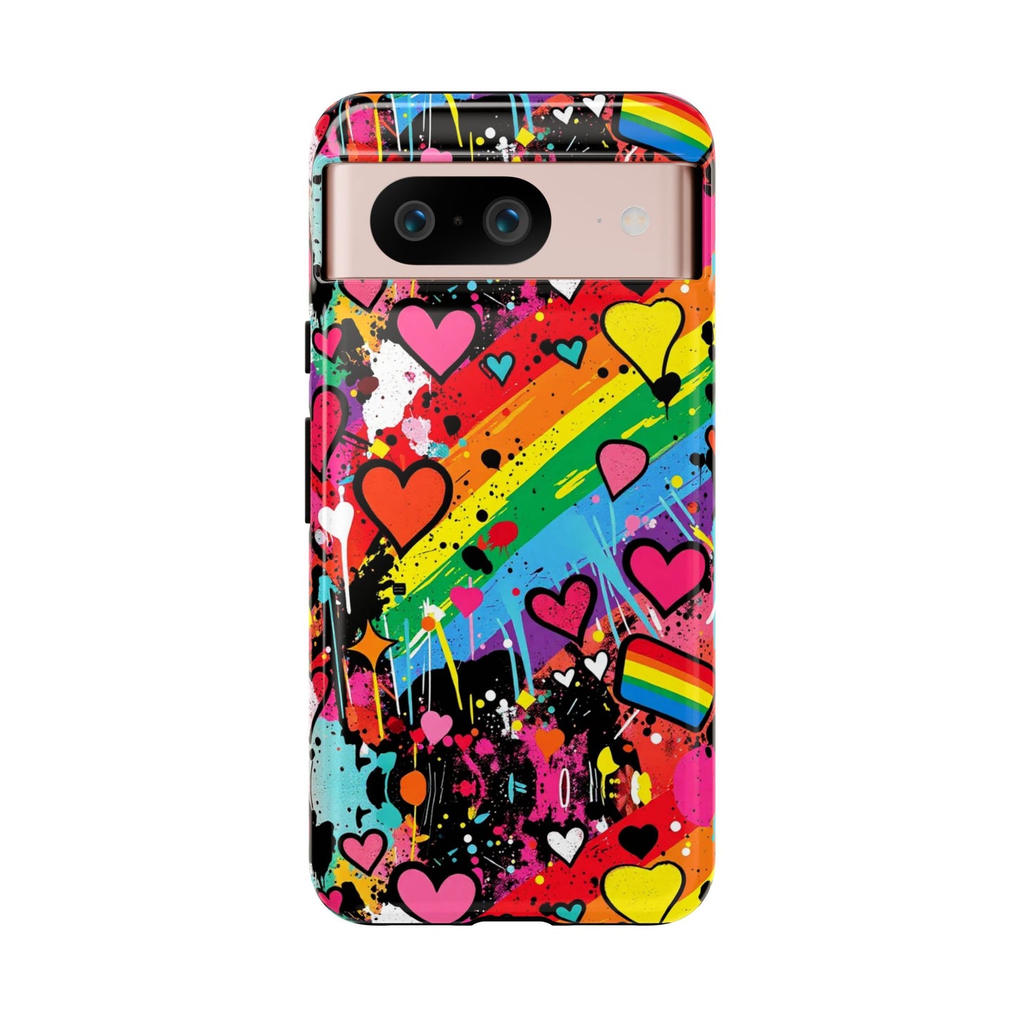 Pride Pop Armor Case – Free Love Graffiti Edition