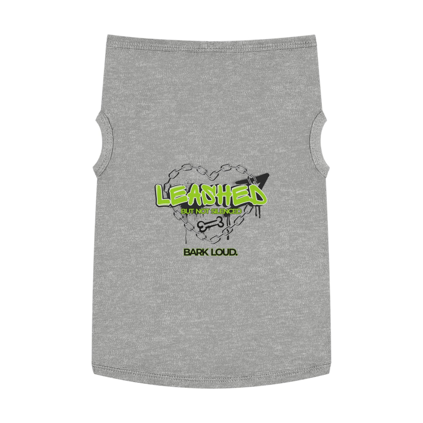 Leashed But Not Silenced Pet Tank Top - Bold & Fun Dog Apparel